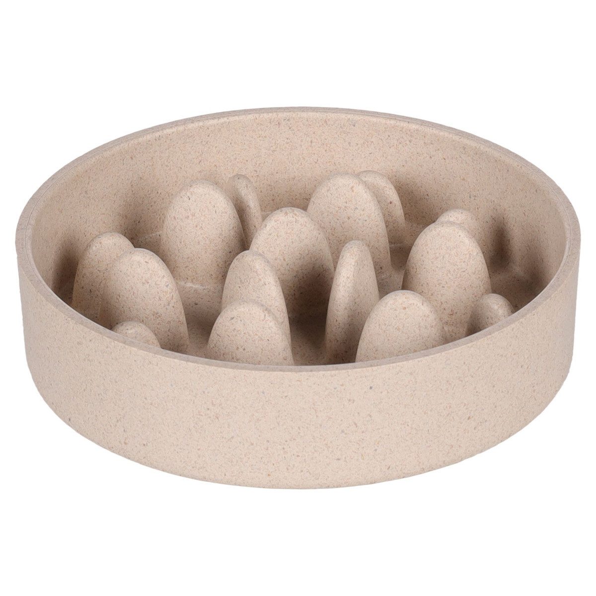Antischlingnapf Futter- und Trinknapf Slow Feeder Greni beige