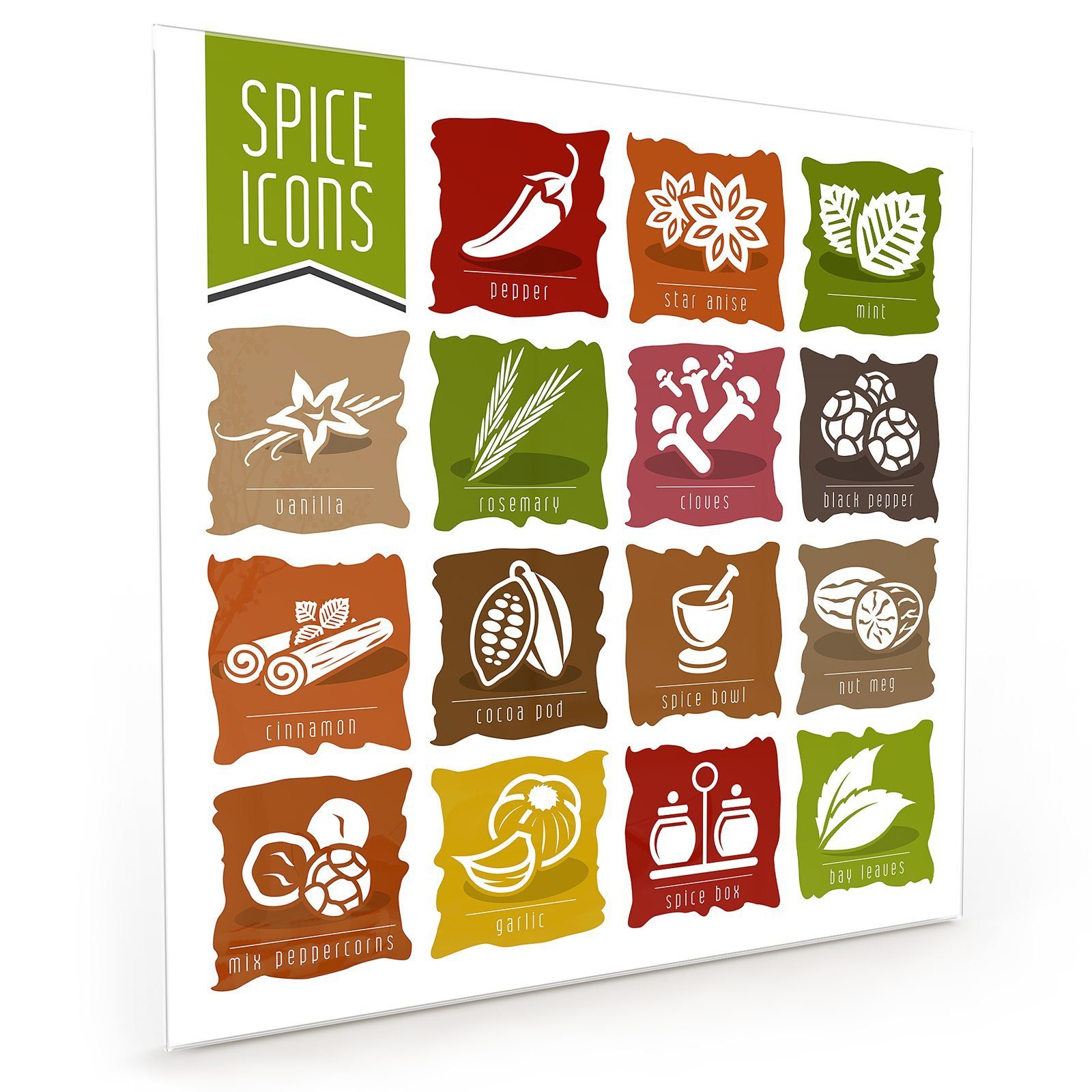 Küchenrückwand Bilder Spritzschutz Glas Primedeco Gemüse von