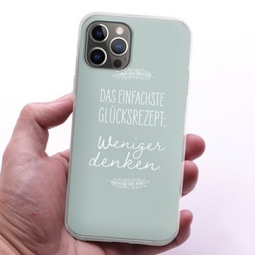 DeinDesign Handyhülle Das einfachste Glücksrezept, Apple iPhone 12 Pro Max Silikon Hülle Bumper Case Handy Schutzhülle