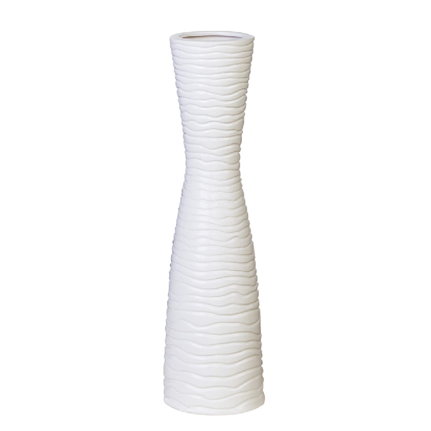 Casablanca Bodenvase Weiß, Durchmesser 16 cm