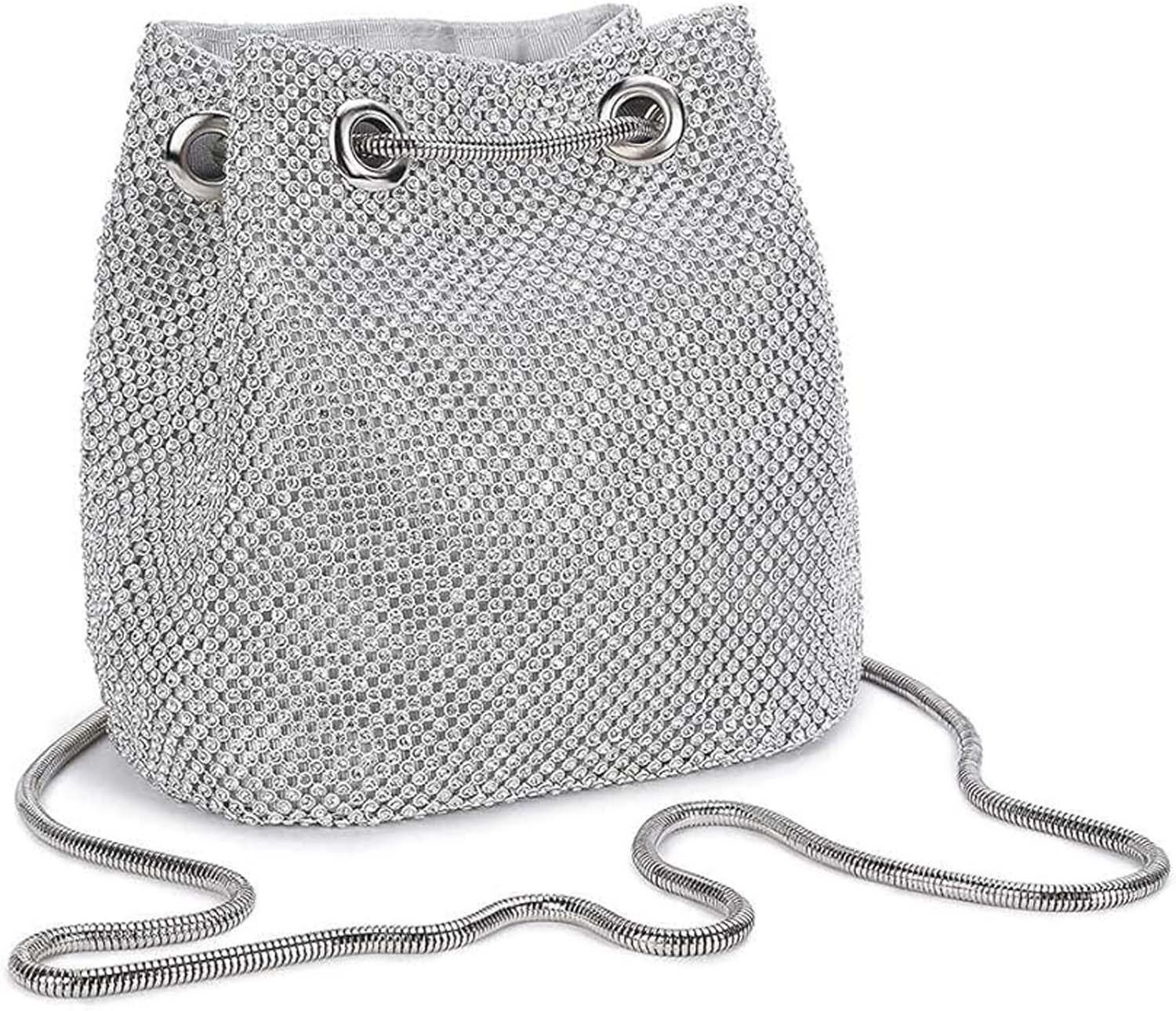 Oemmn Clutch Damen Abendtasche Shiny Strass Handtasche Strasssteine