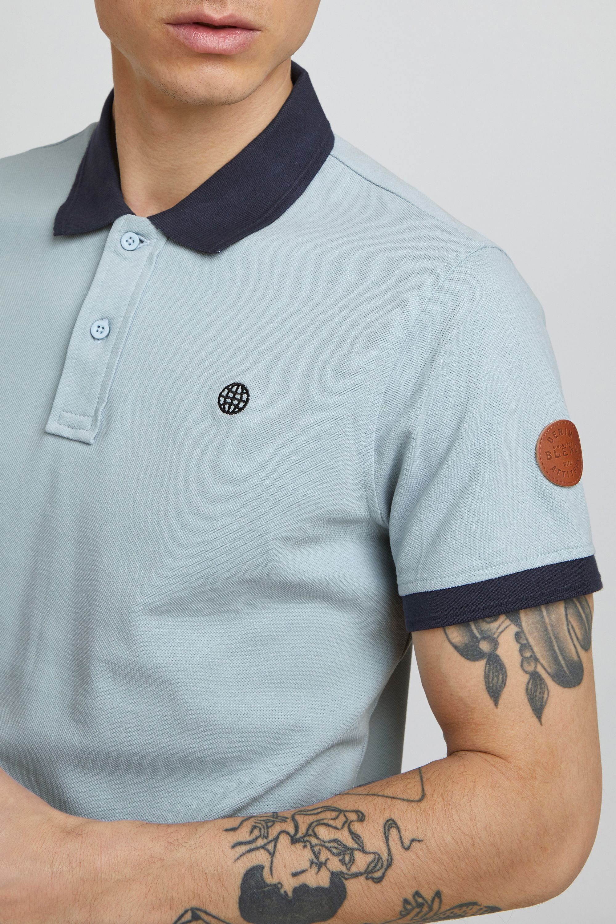 Blend Poloshirt BHRalf (1-tlg) Polo mit farblich abgesetztem Kragen
