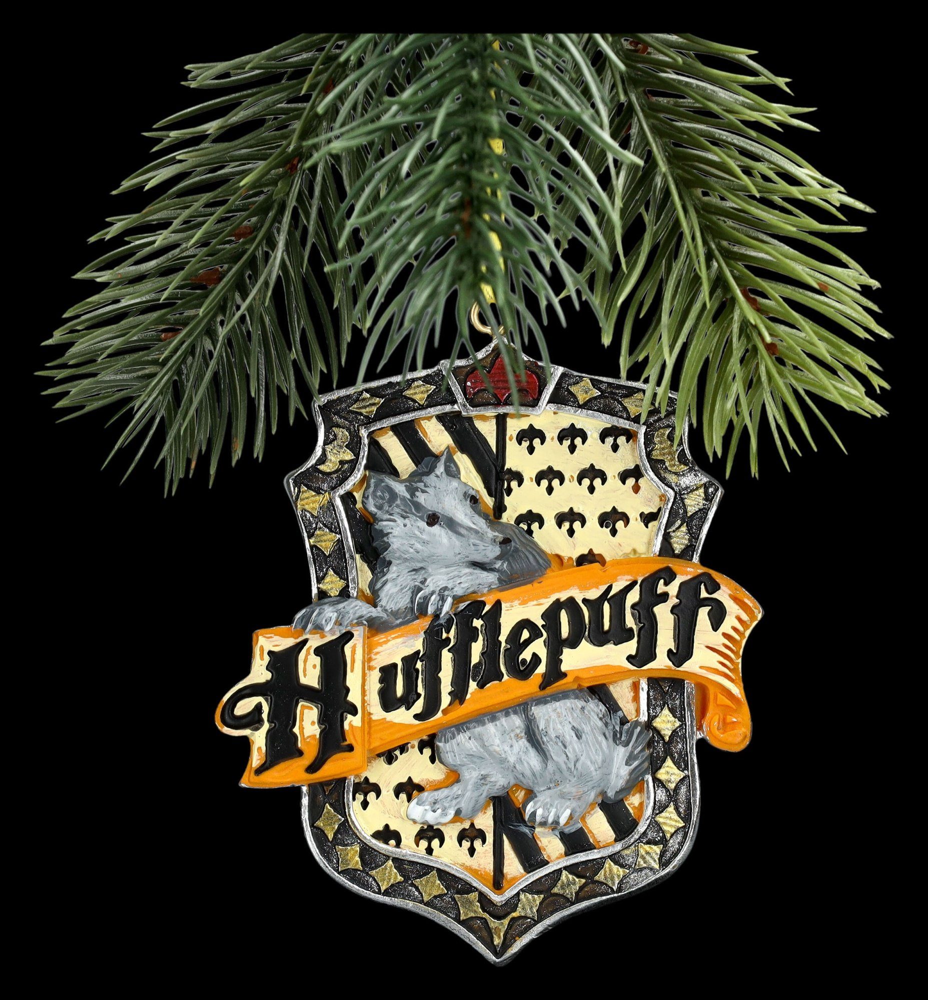 Christbaumschmuck Figuren - Weihnachtsdeko Potter - Hufflepuff Christbaumschmuck Harry Fantasy GmbH Shop (1-tlg) Wappen
