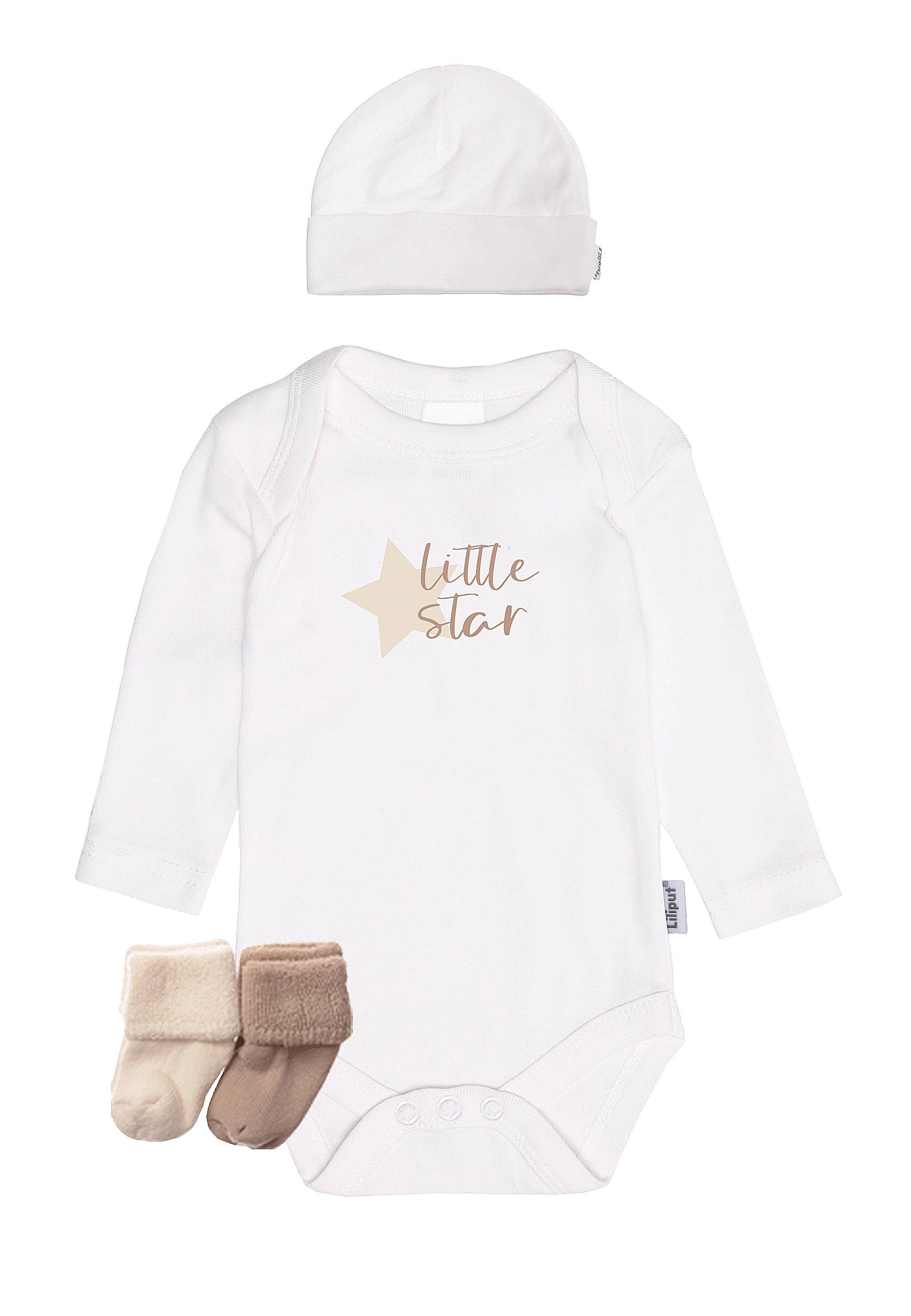 Liliput Erstausstattungspaket Little Star bestehend aus Body, Mütze und zwei Paar Söckchen