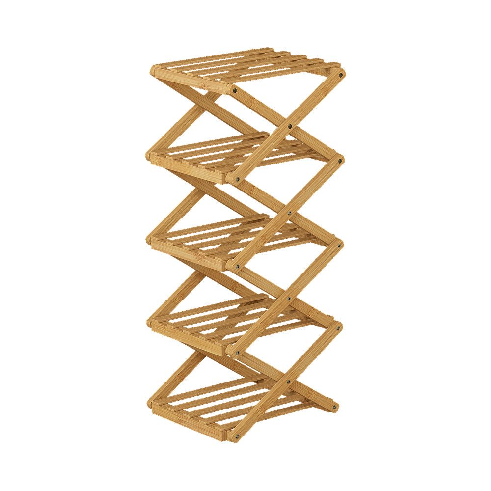 Vicco Schuhregal Ziggy, Bambus, 26 x 68.5 cm mit 5 Fächern günstig online kaufen