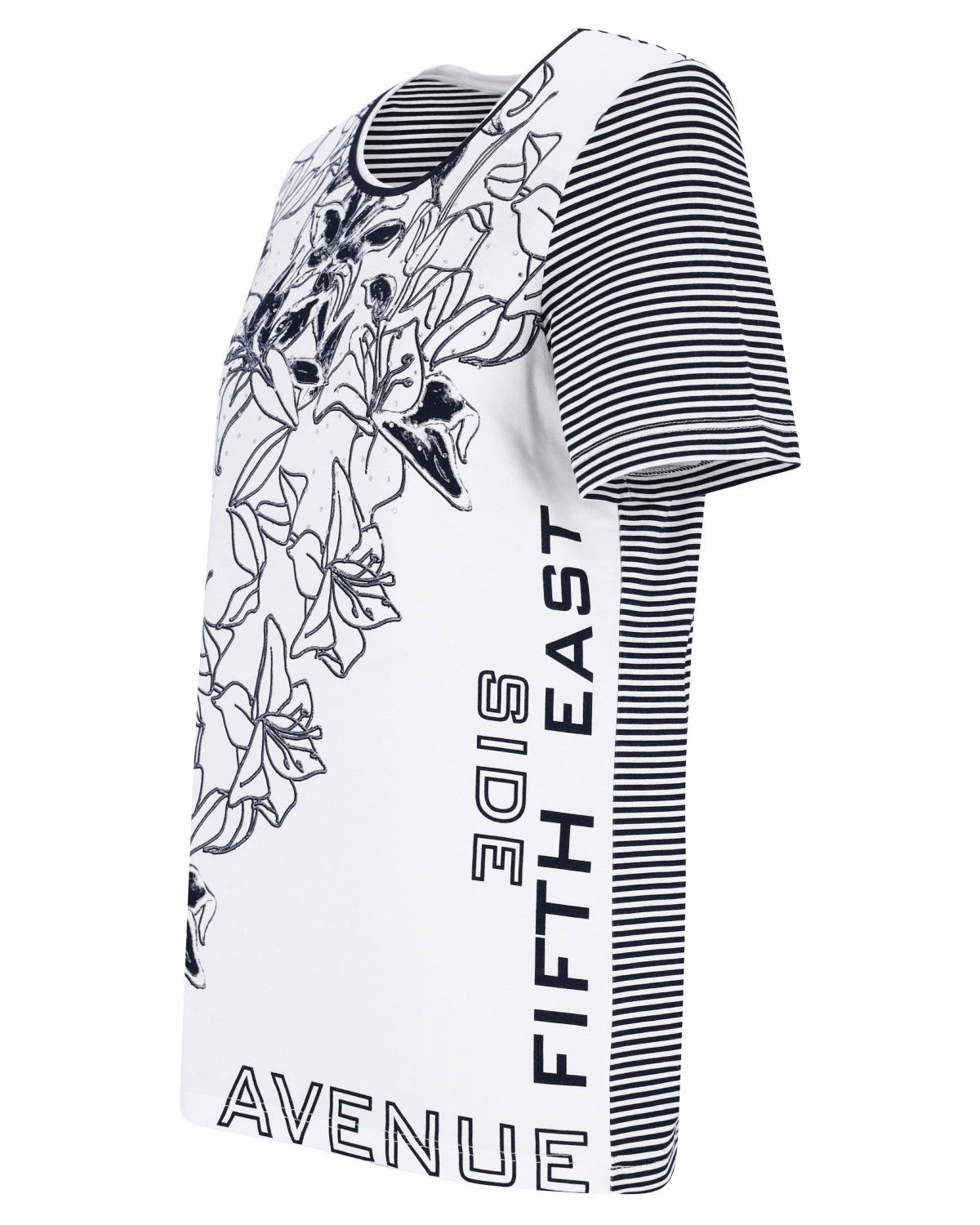 Hajo Blusenshirt Shirt 1/2 Arm mit Blumenprint