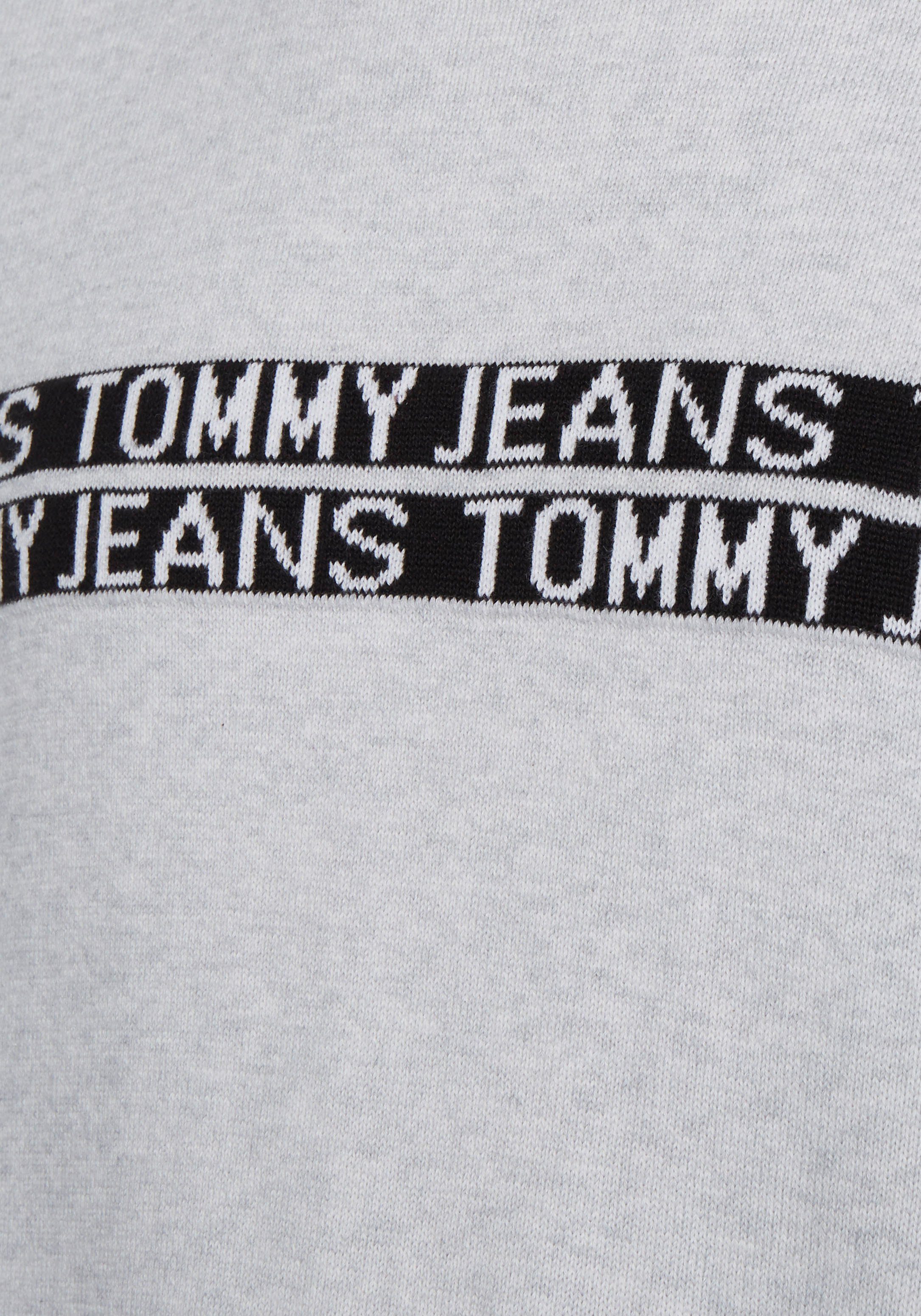 SWEATER TOMMY Htr TAPE Jeans Grey Strickpullover TJM Tommy Silver