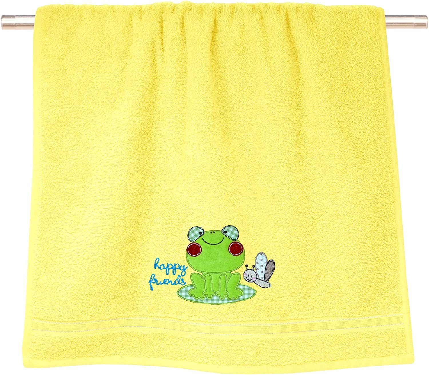 Lashuma Neugeborenen-Geschenkset (Set, 2-tlg) Baby Handtücher 50x90 cm Jungen u. Mädchen gelb