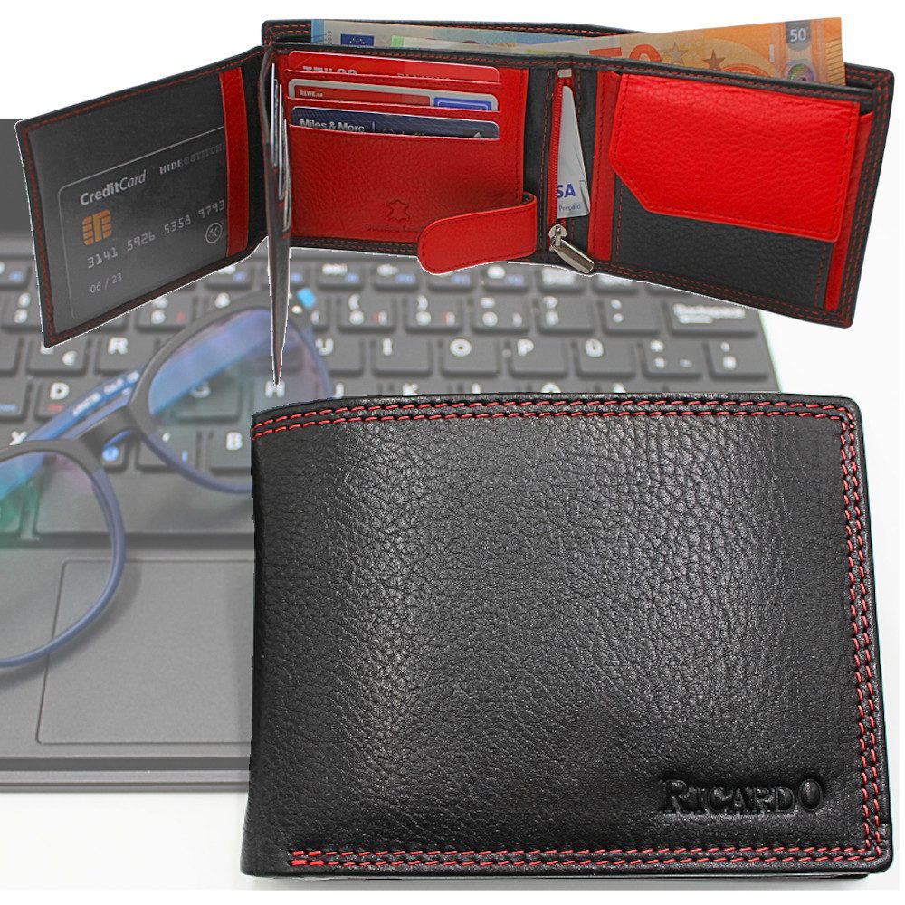 L&B Geldbörse Nappaleder Bi-Color Portemonnaie, mit RFID-Schutz >287< Geldb günstig online kaufen