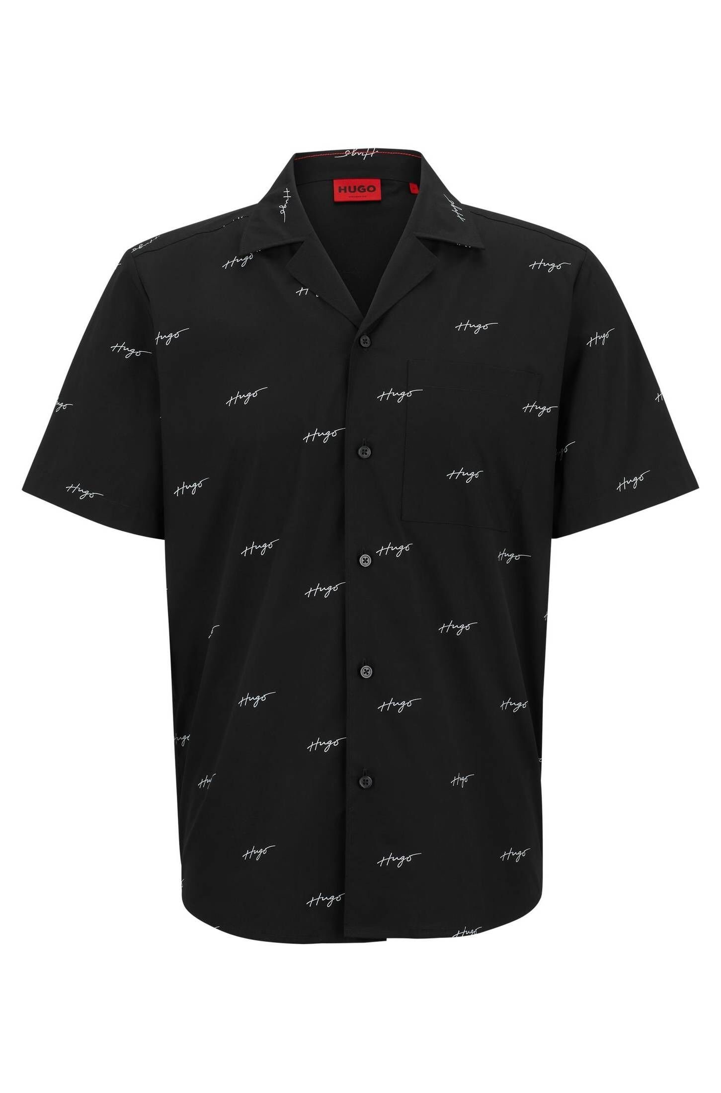 HUGO Langarmhemd Herren Hemd ELLINO (1-tlg) schwarz (15) | Hemden