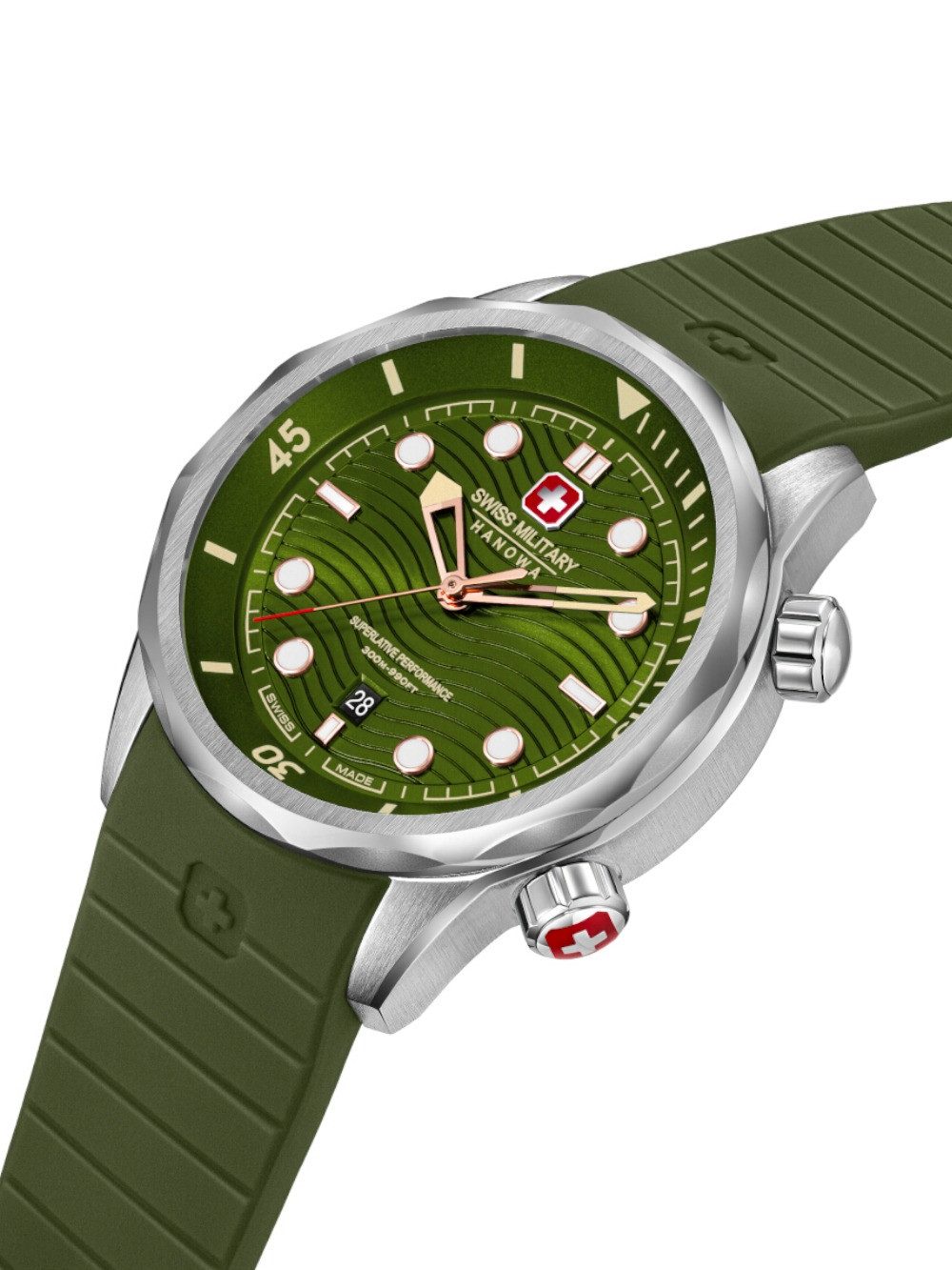 Swiss Military Hanowa Quarzuhr Swiss Military Hanowa SMWGN0006402 Herrenuhr Breakwater 43mm 30ATM Swiss Military Hanowa SMWGN0006402 Herrenuhr Breakwater 43mm 30ATM