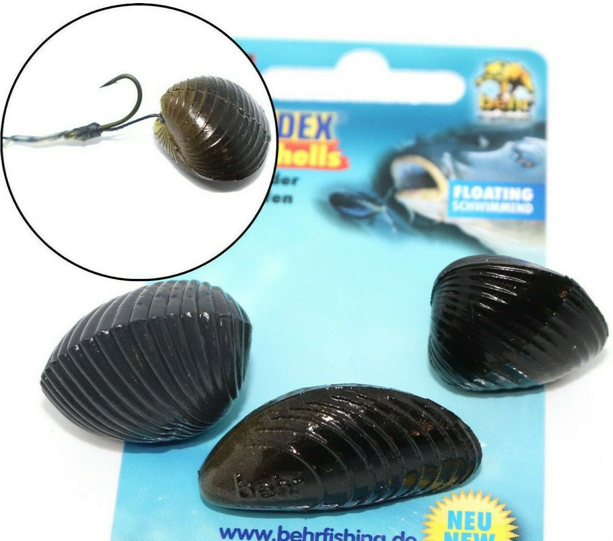 Kunstköder Behr Trendex Carp Shells - schwimmend - 5 Sorten wählbar - Muscheln