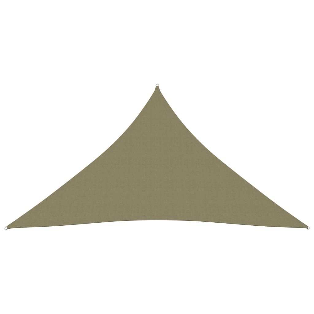 vidaXL Sonnensegel 5 x 6 x 6 m Sonnensegel Oxford-Gewebe Dreieckig 5x6x6 m Beige Beschatt