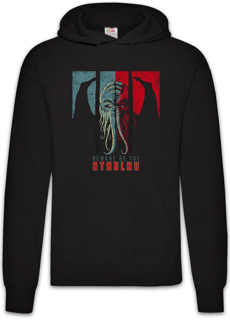 Hoodie Beware Of Cthulhu Herren Hoodie Horror Arkham Lovecraft Miskatonic