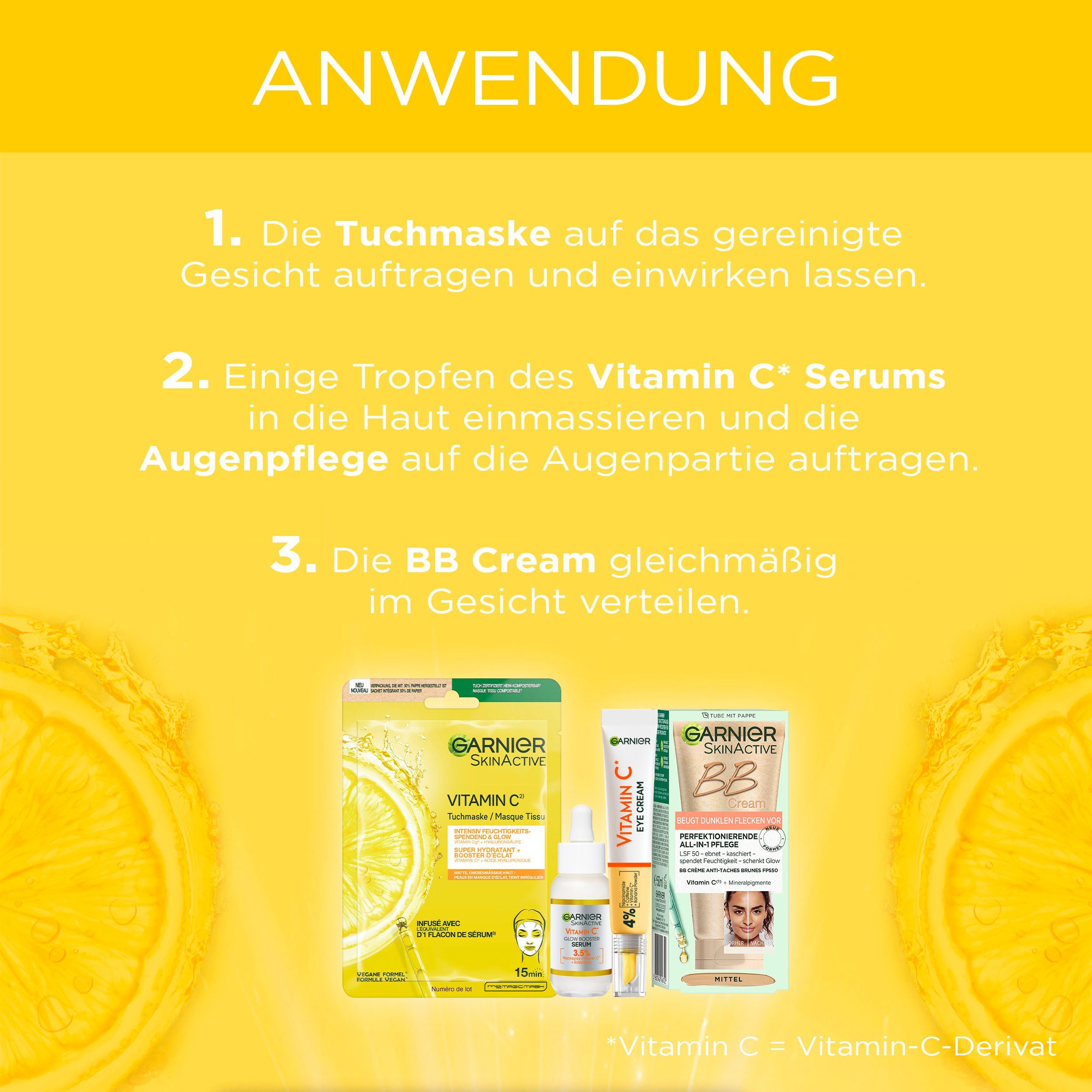 GARNIER Cream 4-tlg. Vitamin C Set, Gesichtspflege-Set & BB