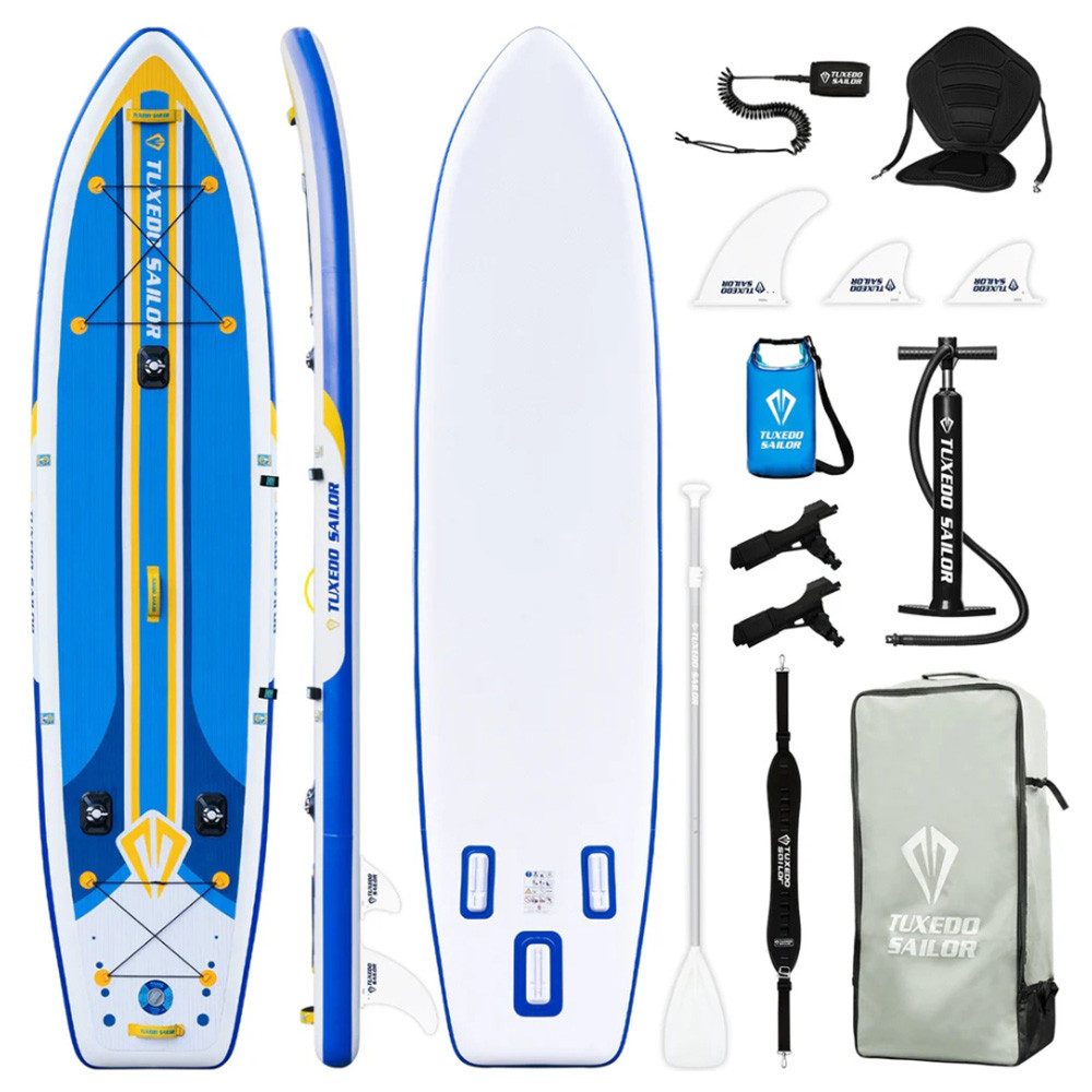 Tuxedo Inflatable SUP-Board Stand-Up Paddle Board, 360cm*86cm*15cm, Belastbarkeit 150kg