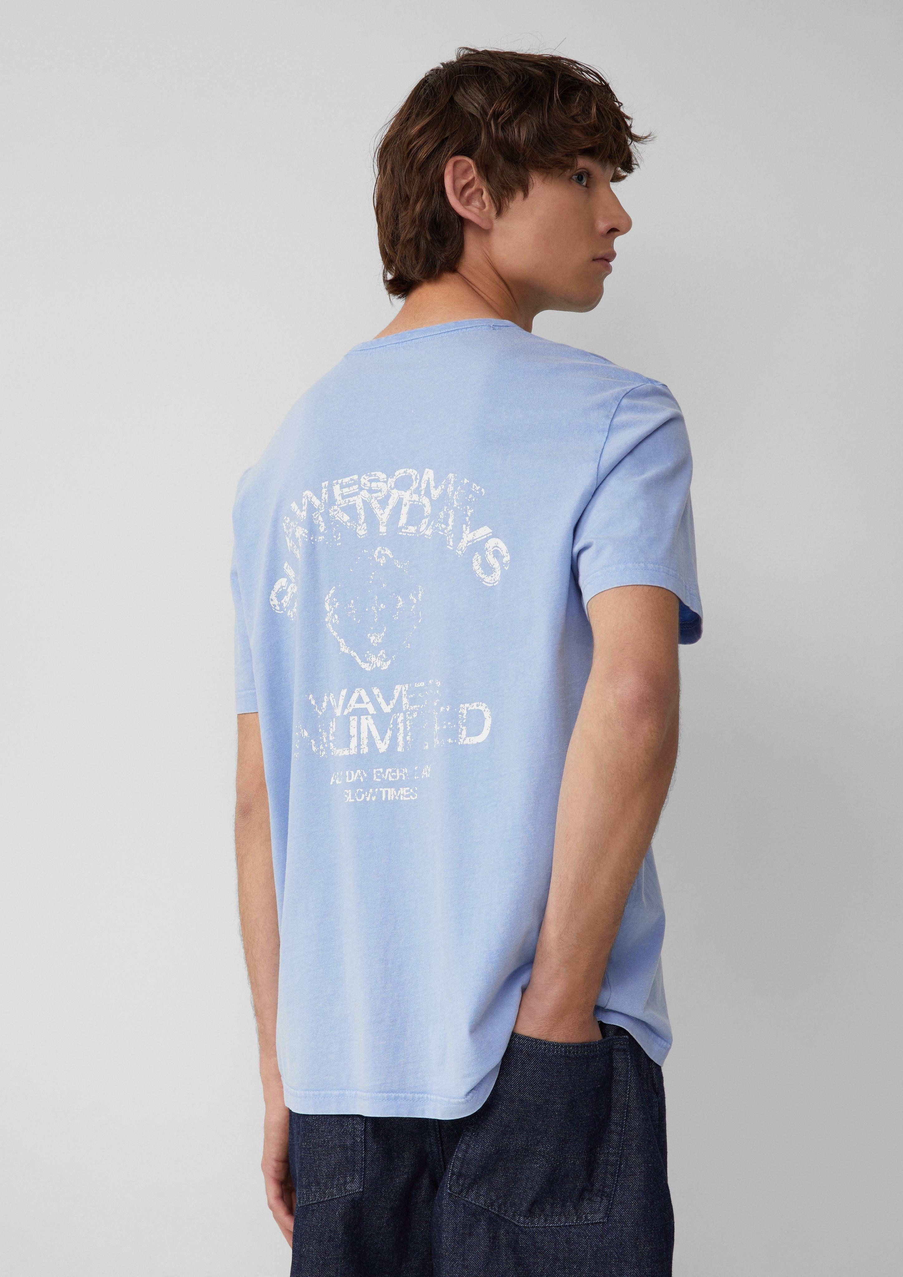 QS Kurzarmshirt Gewaschenes T-Shirt mit Front- günstig online kaufen