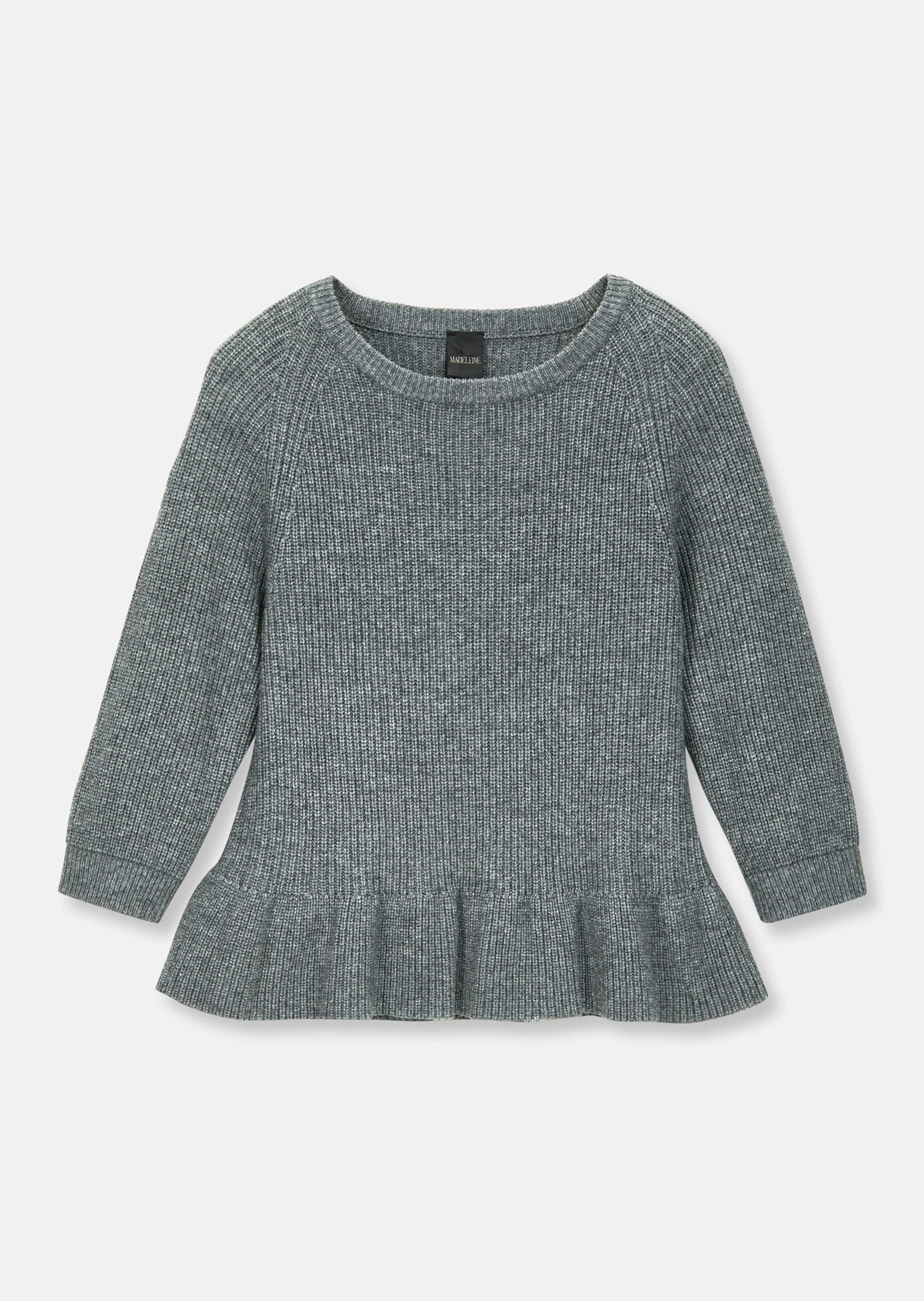 Strickpullover Pullover mit Schößchen