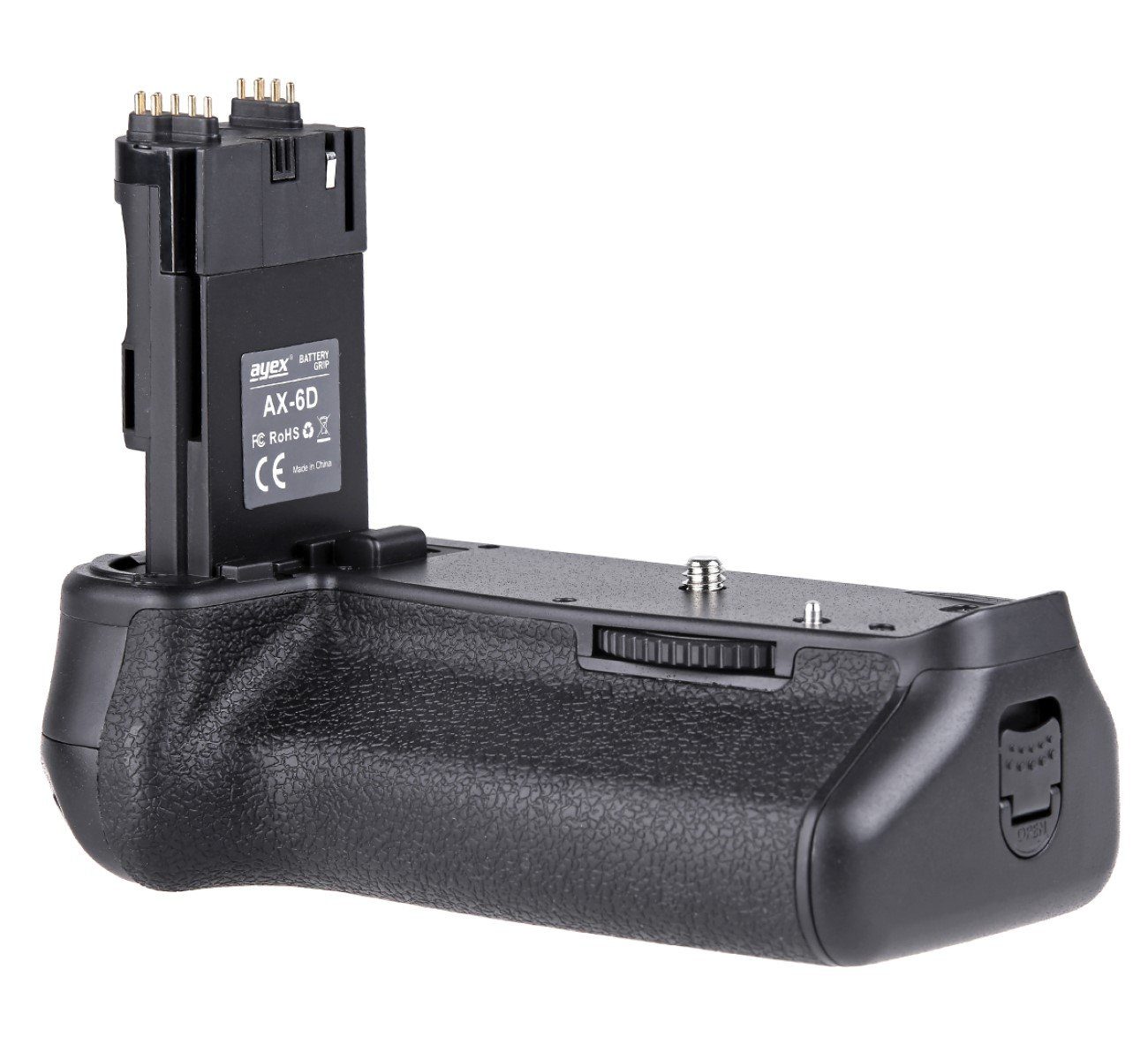 ayex Batteriegriff Meike Batteriegriff Set für Canon EOS 6D + 2x LP-E6N Akkus