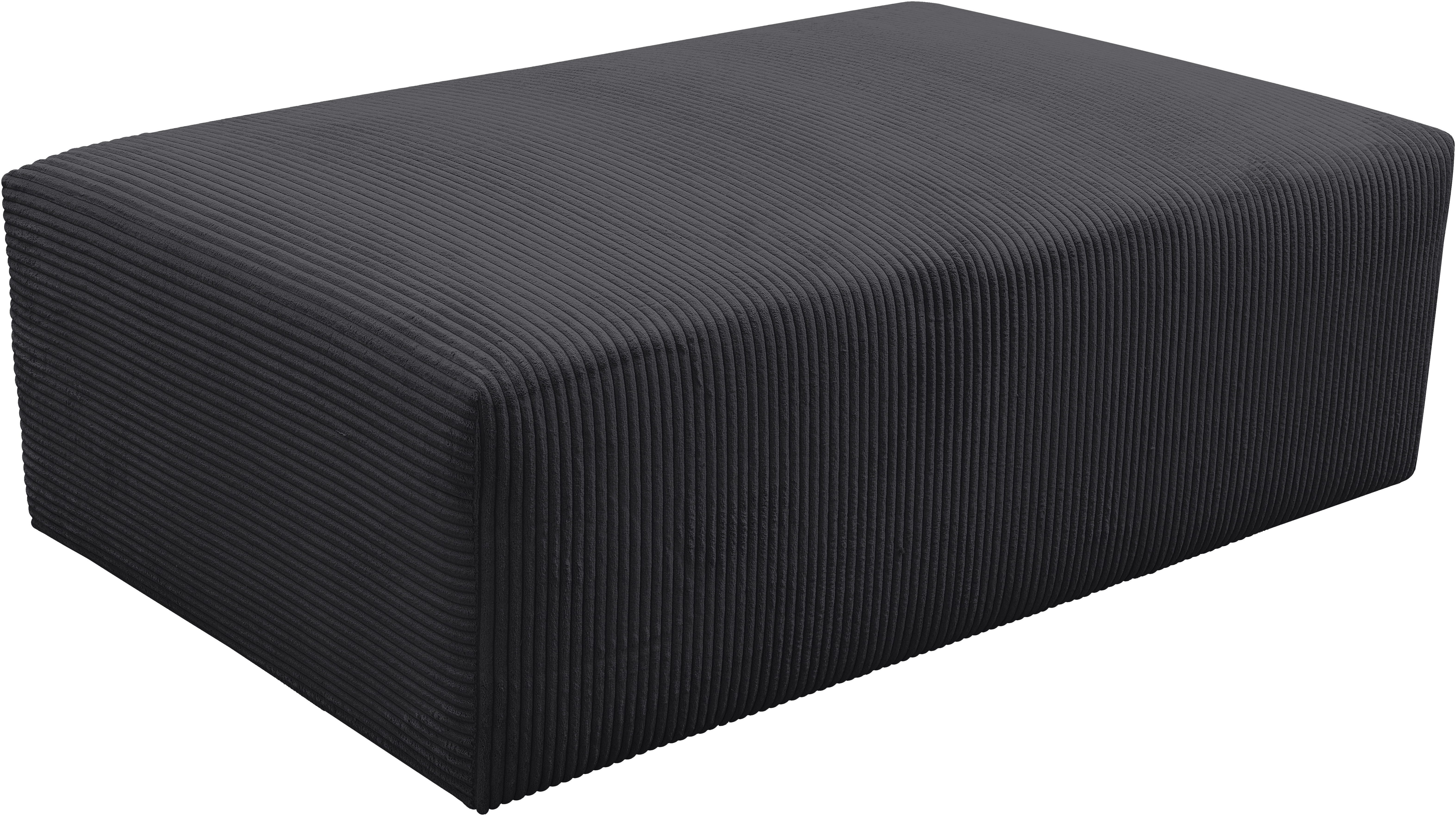 WERK2 Polsterhocker Zeus-XL Polsterhocker modern und bequem, Curvy Trend Hocker mit urbaner Optik