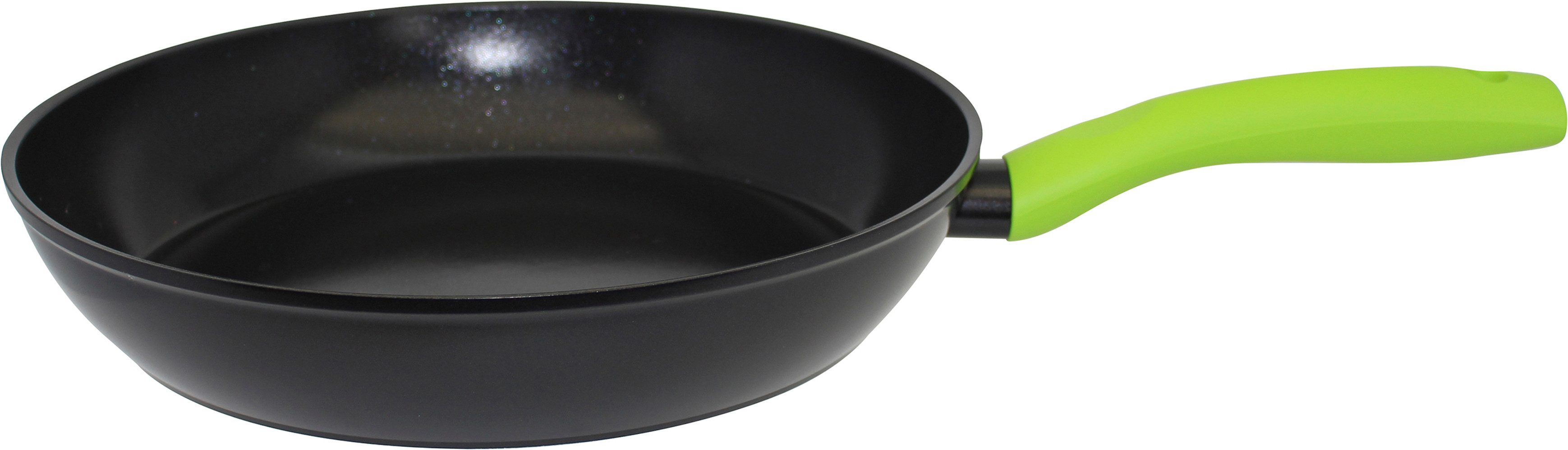 Elo Basic Schmorpfanne Colorio mit farbigem Protektor, Aluminium (Set, 2-tlg), Soft-Touch-Griff mit Flammenschutz