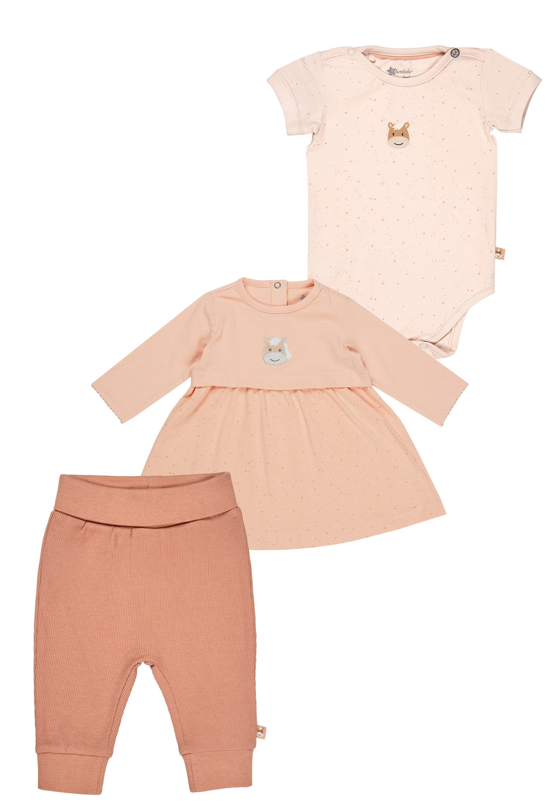 Sterntaler® Body Set Kleid, Hose und Body (1-tlg)