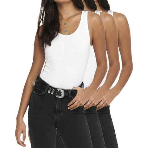 ONLY Tanktop (3er-Pack) Basic Long Shirt