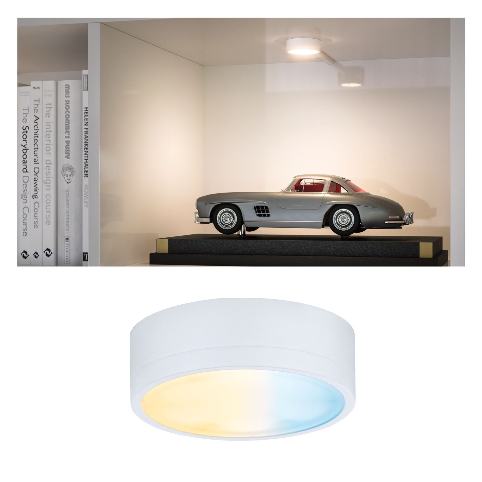 Paulmann LED Deckenspot Clever Connect LED Spot Medal Tunable White 2,3W Weiß matt