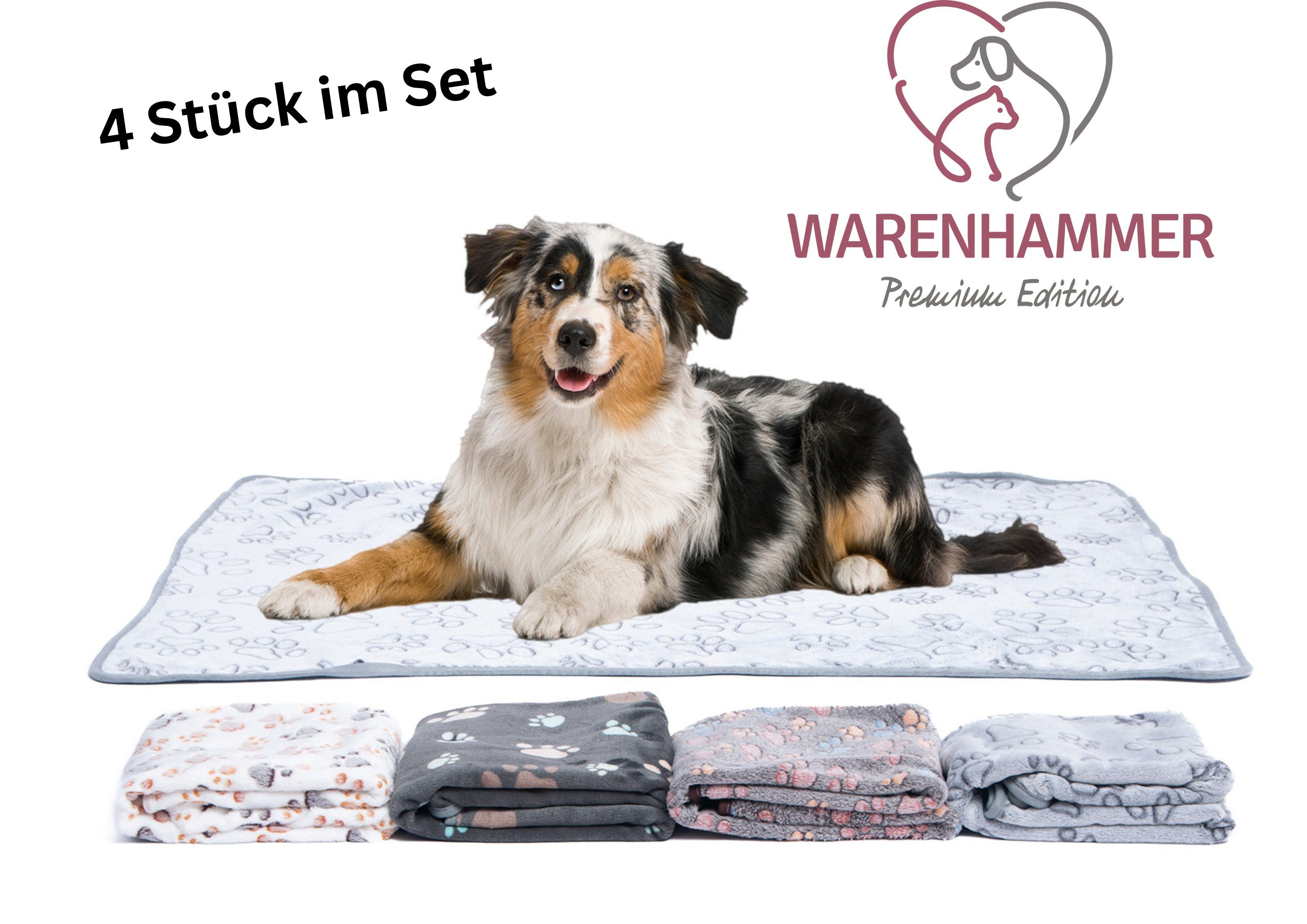 Warenhammer Tierdecke Hundedecke aus Plüsch in 76x52 cm oder 104x76 cm im 4 günstig online kaufen