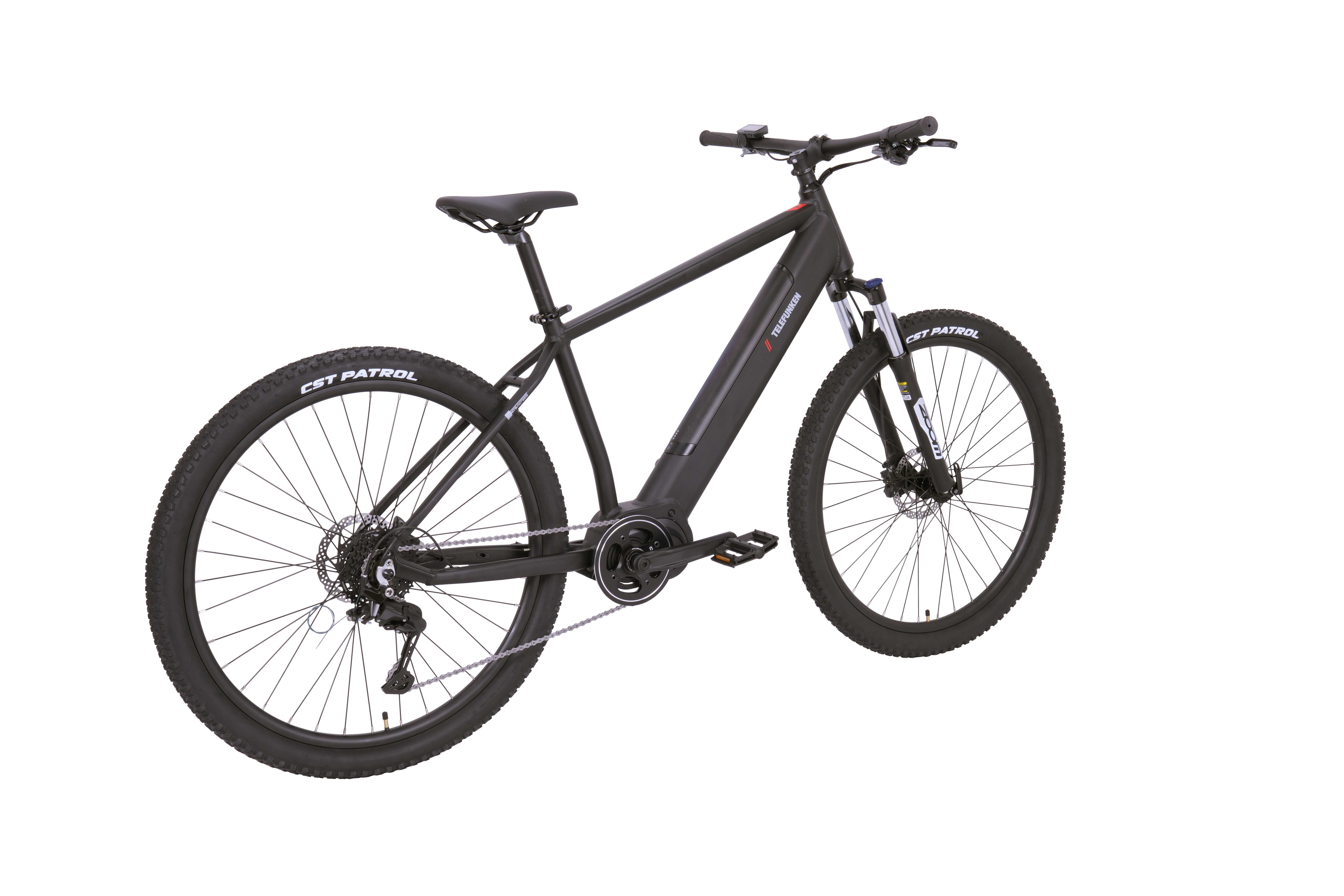 Telefunken E-Bike Mountainbike Aufsteiger MT925, 9 Gang Shimano Cues Schaltwerk, Kettenschaltung, Mittelmotor, 468 Wh, Pedelec, Elektrofahrrad, Damen u. Herren, E-MTB, Mountainbike, 29 Zoll