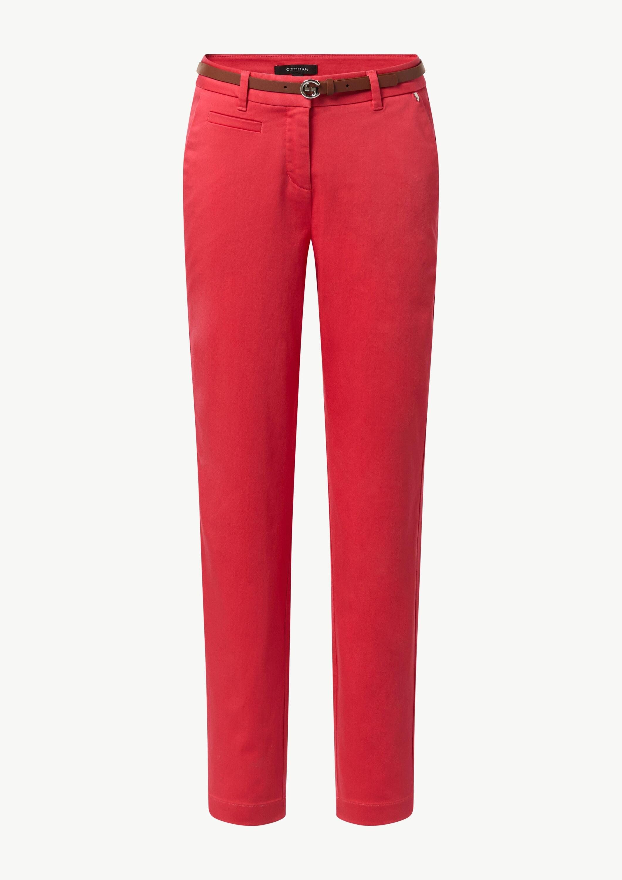 comma 7/8-Hose Hose Chino mit integriertem Gürtel