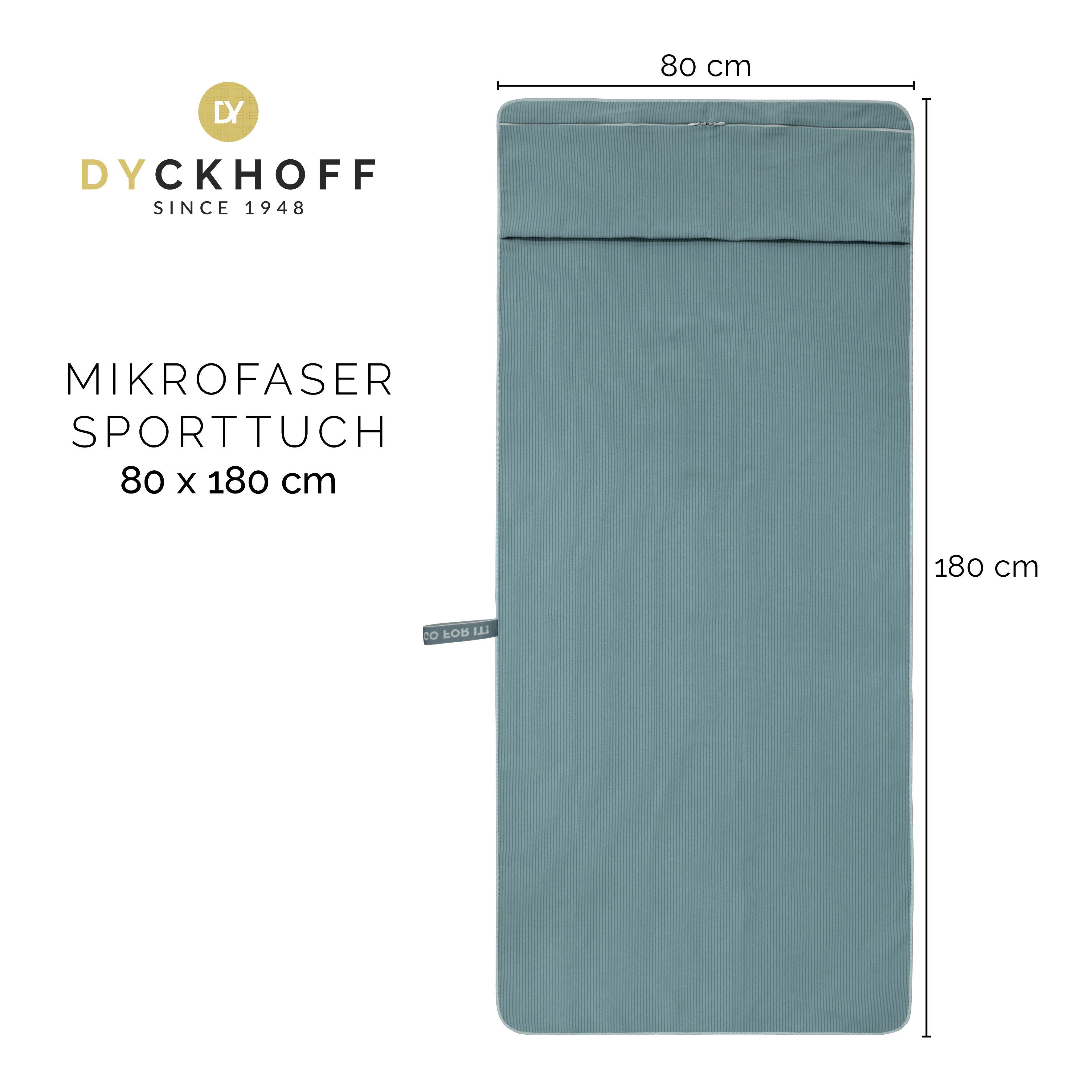 Dyckhoff Handtuch Mikrofaser Sporttuch Struktur, Microfaser (1-St), Mit Überstülpkapuze, Schnelltrocknend, Leicht, Reißverschlusstasche – Bild 5 von 5