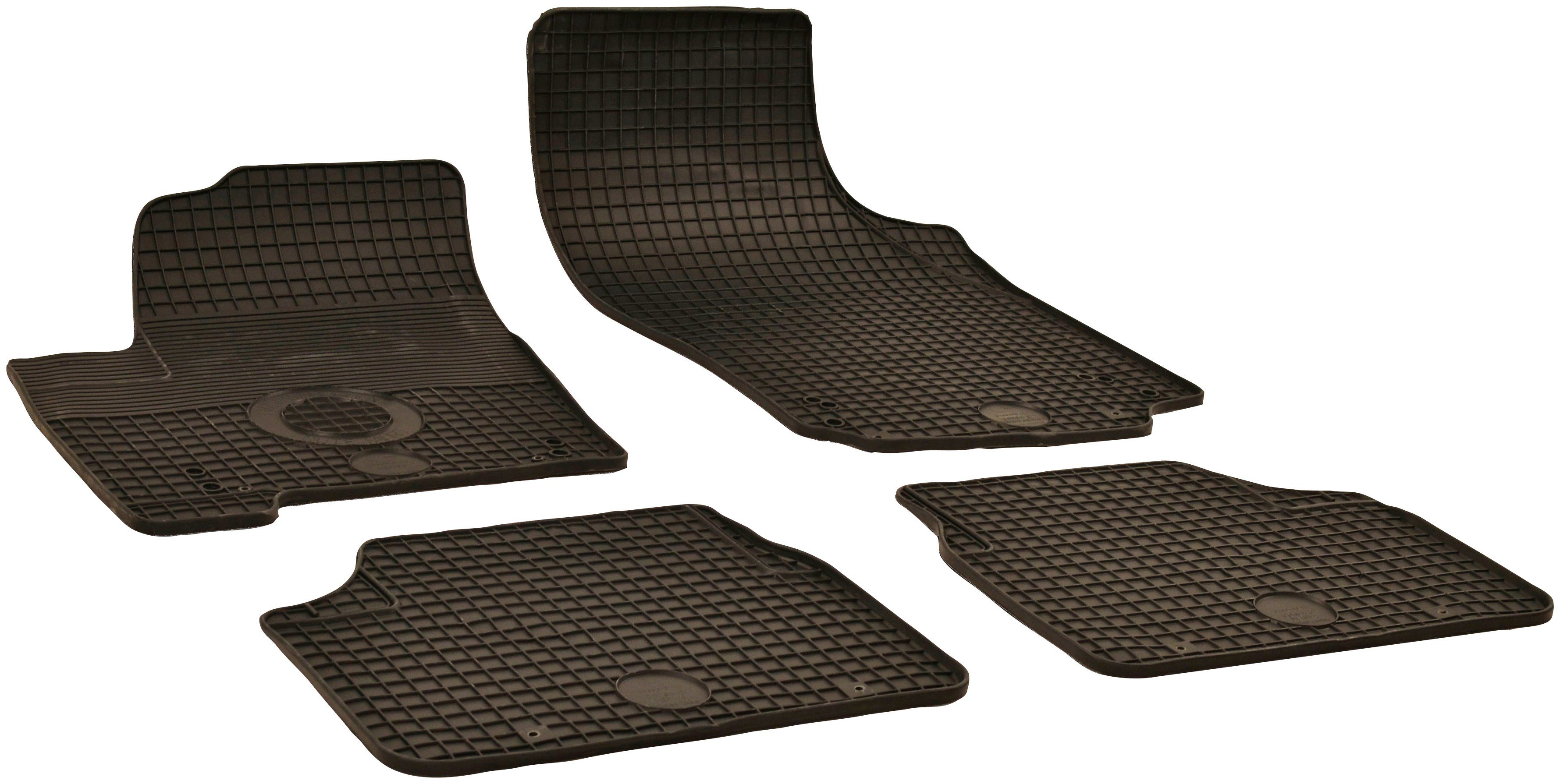 WALSER Passform-Fußmatten (4 St), für Opel Meriva Großr.lim., z.B. für Opel Meriva B (S10), Meriva A (X03) | Automatten