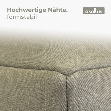 osoltus Gartenlounge-Set osoltus Premium Modular Lounge Hocker Sitzelement Olefin taupe beige