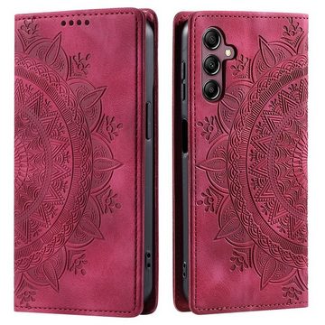 CoverKingz Handyhülle Hülle für Samsung Galaxy A15 Handyhülle Flip Case Cover Tasche, Mandala