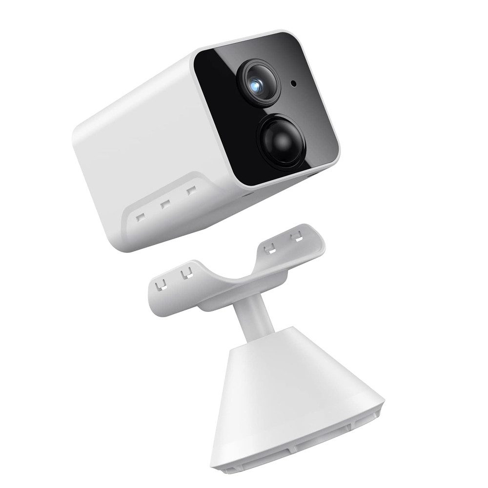 Topcony Überwachungskamera 1 Stück 1080P Überwachungskamera Aussen Akku Kamera Überwachung (drinnen, Innen, außen, außen/innen WLAN PIR Bewegungserkennung Tracking Bewegungserkennung, 25M Nachtsicht 2-Wege-Audio kompatibel mit Alexa IP65 wasserdicht, Ereignisausgelöste/kontinuierliche Überwachung)