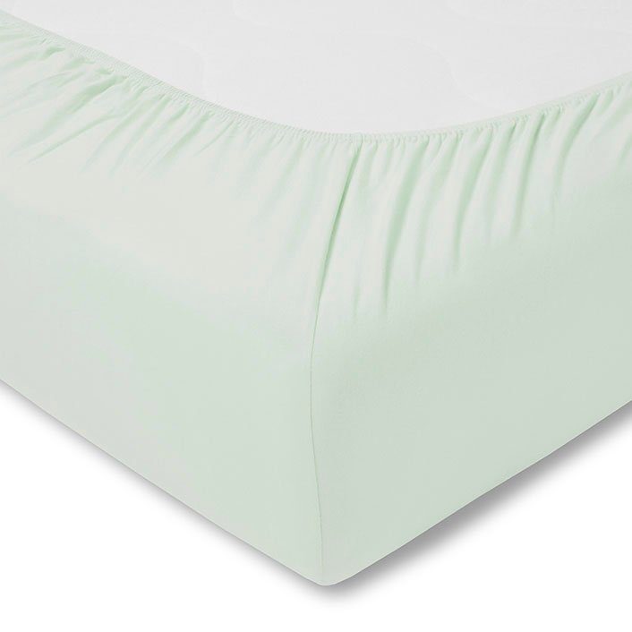 Estella Spannbettlaken Jersey-Stretch-Spannbetttuch, Jersey-Elasthan, Gummizug: rundum, (1 Stück), Der Maßanzug für die Matratze – Bild 2 von 3