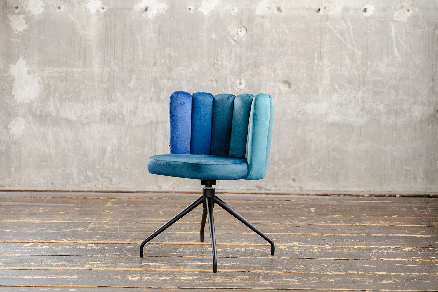 KAWOLA Esszimmerstuhl JADA Polsterstuhl - Bequemer Samt Stuhl - Drehbar (1 St), Eleganter Samtbezug. Velvet. Designstuhl. Stabil. Komfortabel