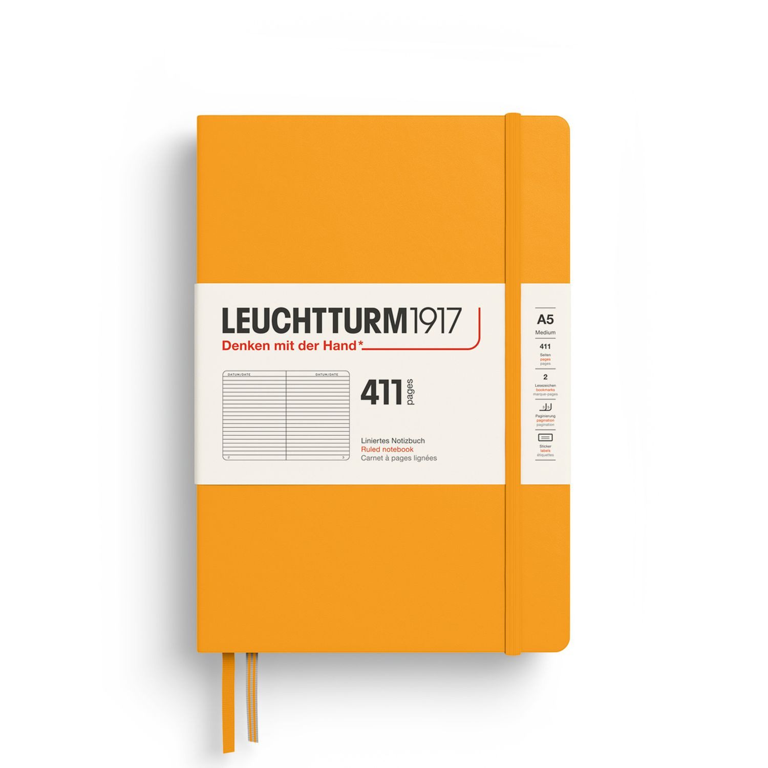Leuchtturm1917 Notizbuch 411 Medium A5 Hardcover Rising Sun Liniert