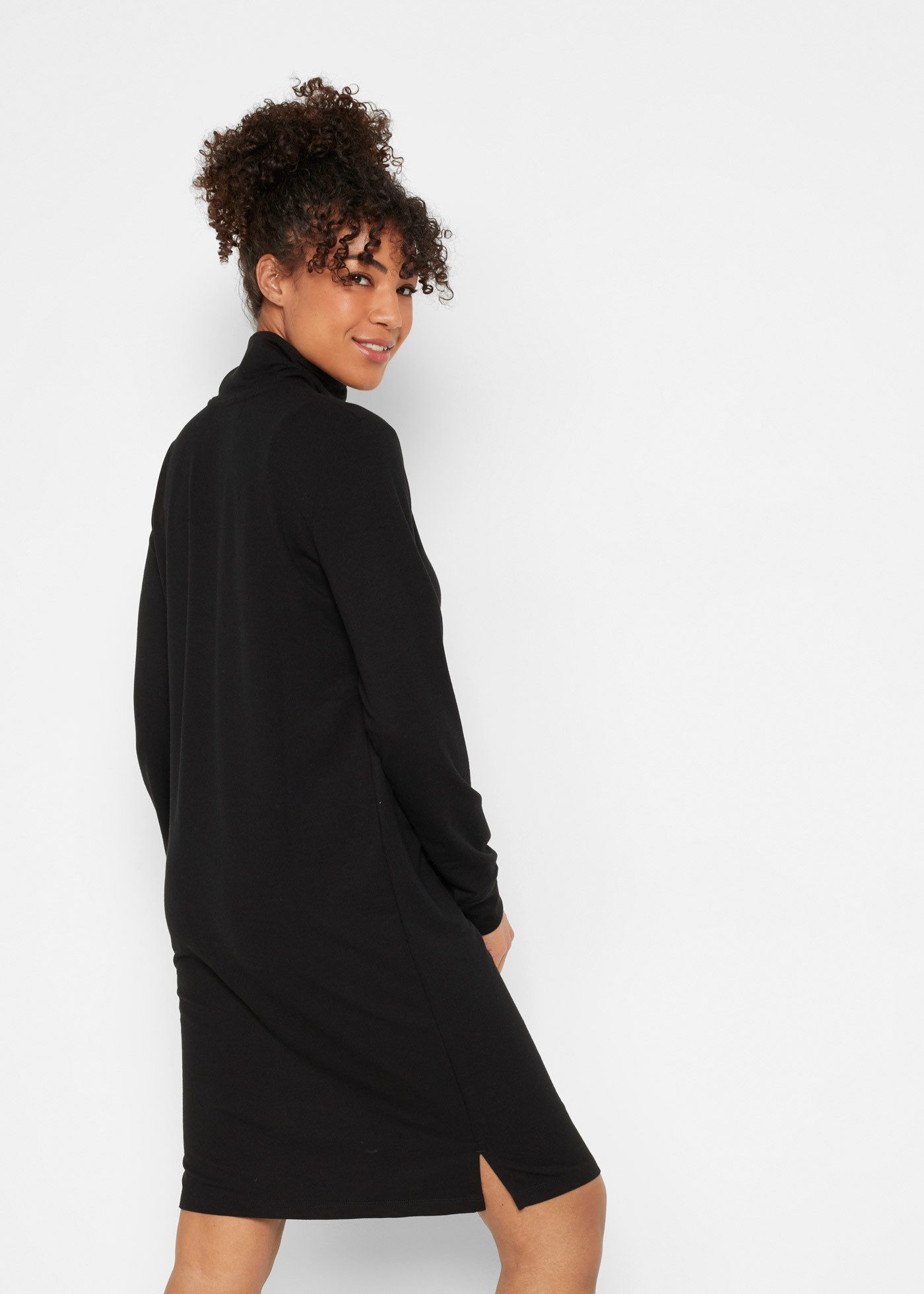 bonprix Sweatkleid für den Alltag, mit langem Arm, aus Viskose-Mix, Casual günstig online kaufen