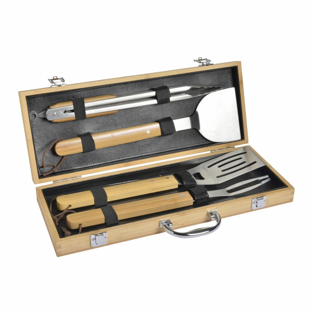 mastrad Grillbesteck-Set BBQ-Set Grillkoffer Premium 4-tlg., (Set, 4 tlg)