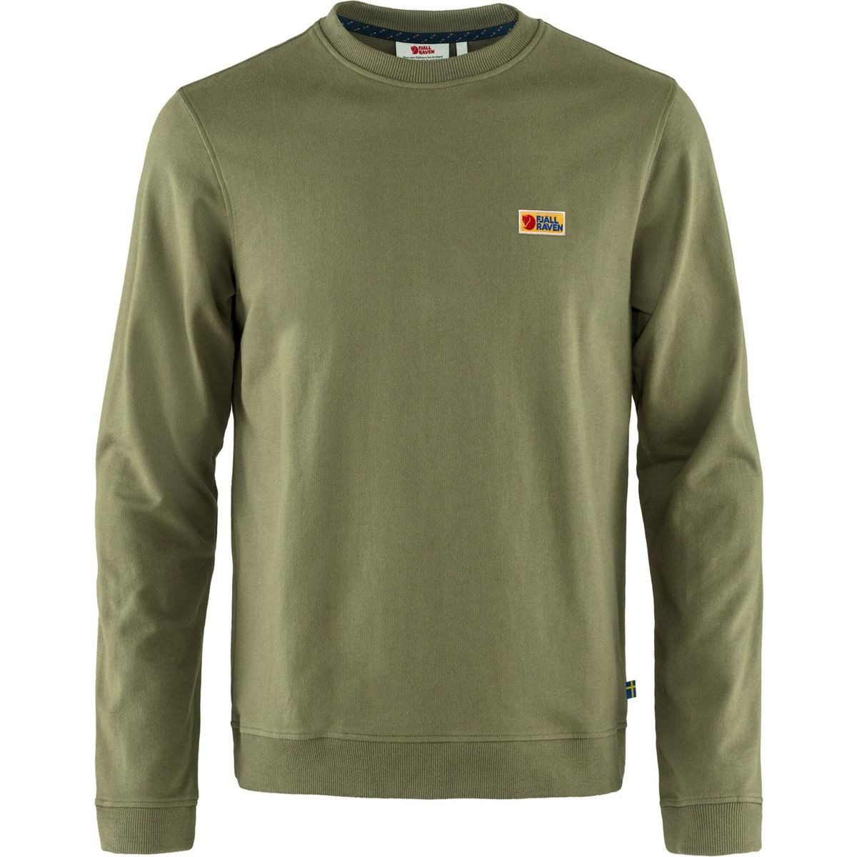Fjällräven Sweatshirt Vardag Sweater M Zeitloser Pullover aus Bio-Baumwolle mit gerippten Details, ideal für