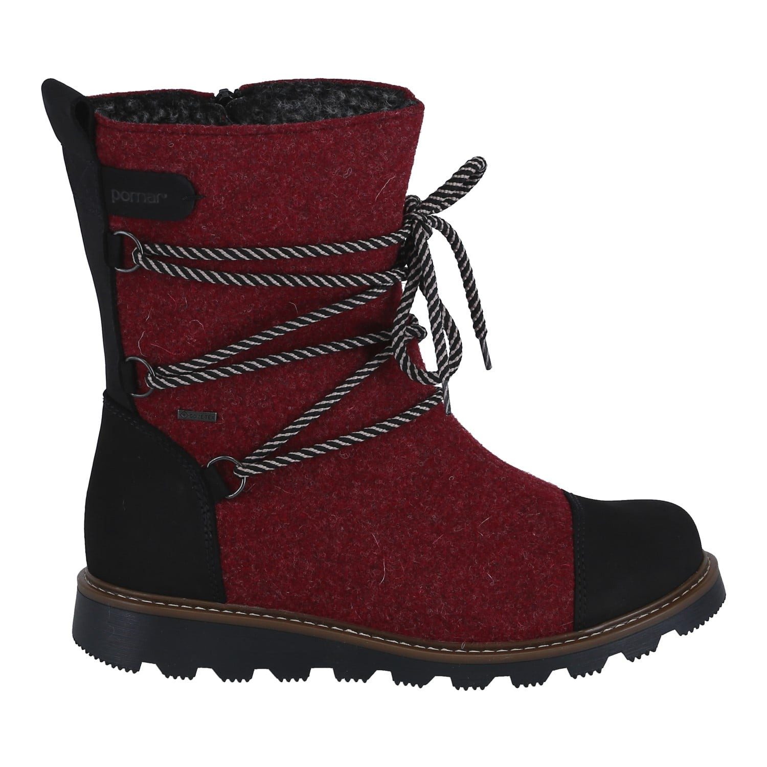 Pomar Posio GTX (Filzstiefel, wasserdicht, extrem warm) rot Damen Winterstiefel