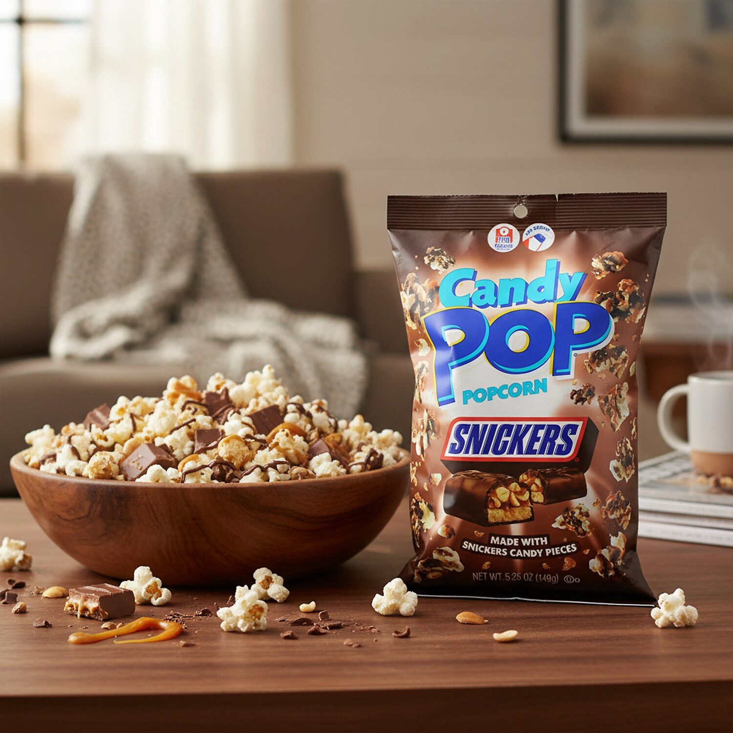 Candy Pop Knabberei, 1 x 149 g, Candy Pop Snickers Popcorn