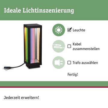 Paulmann Gartenleuchte LED Plug & Shine Zigbee Wegeleuchte Classic RGBW in Anthrazit 2W 90lm, keine Angabe, Leuchtmittel enthalten: Ja, fest verbaut, LED, warmweiss, Gartenleuchten