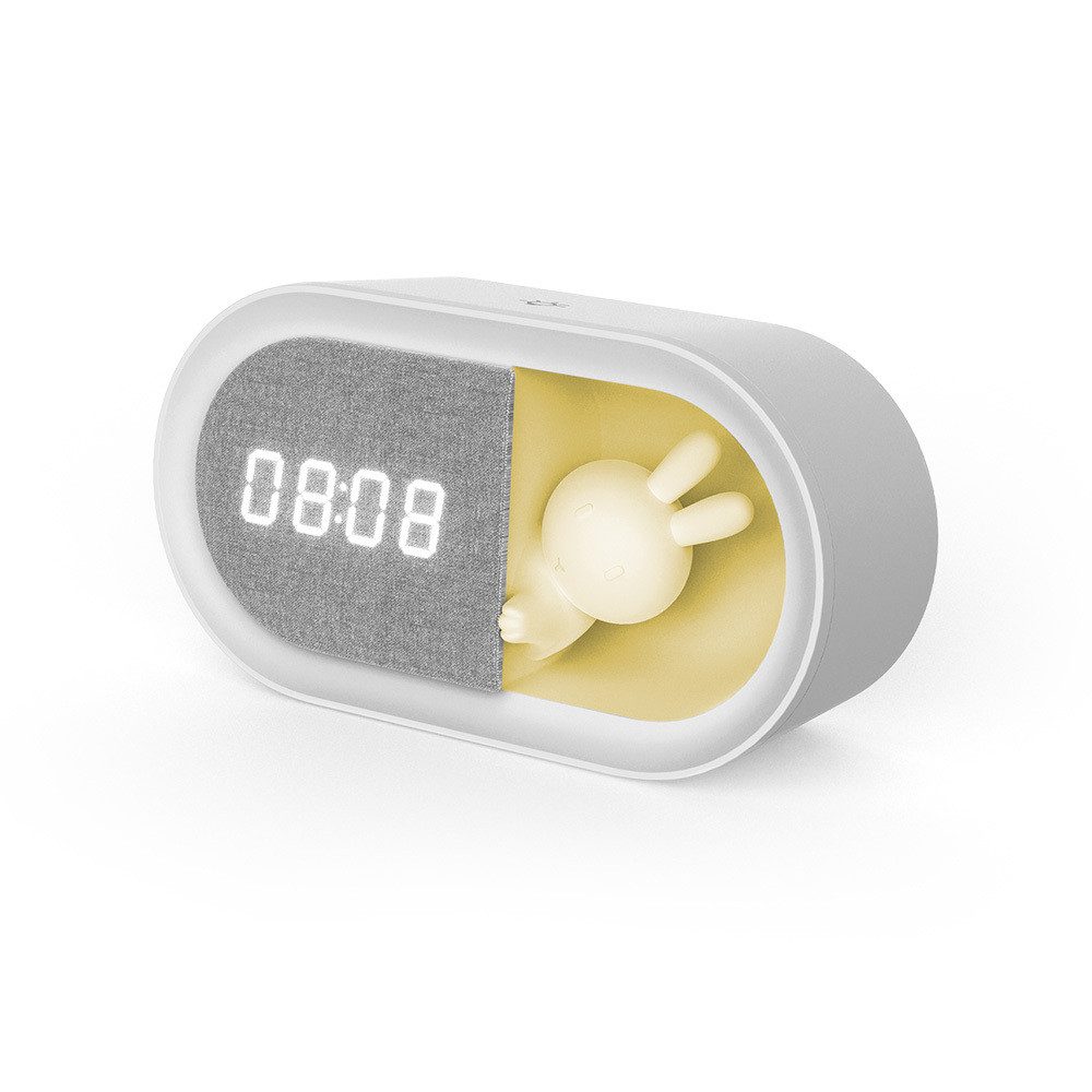 Forever Wecker Wecker mit LED-Hase-Nachtlicht Alarmfunkion