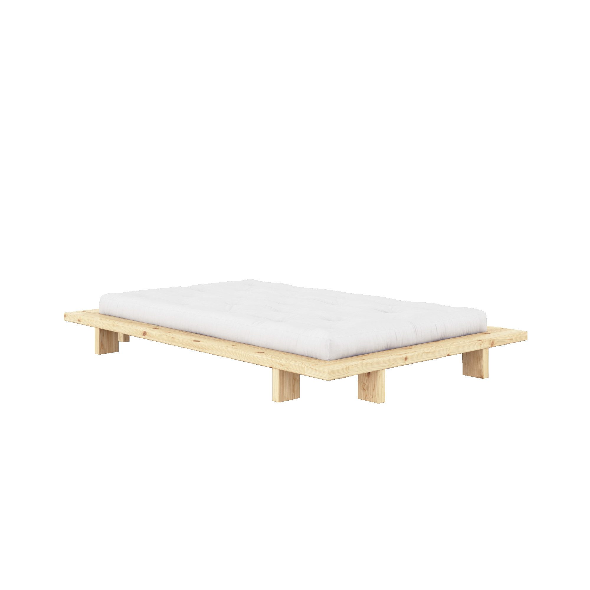 Karup Design Bettgestell Bettgestell JAPAN BED Futonbett aus FSC®-zertifiziertem Massivholz (Mit Lattenrost), zeitlos, bequem & in mehreren Farben und Größen erhältlich