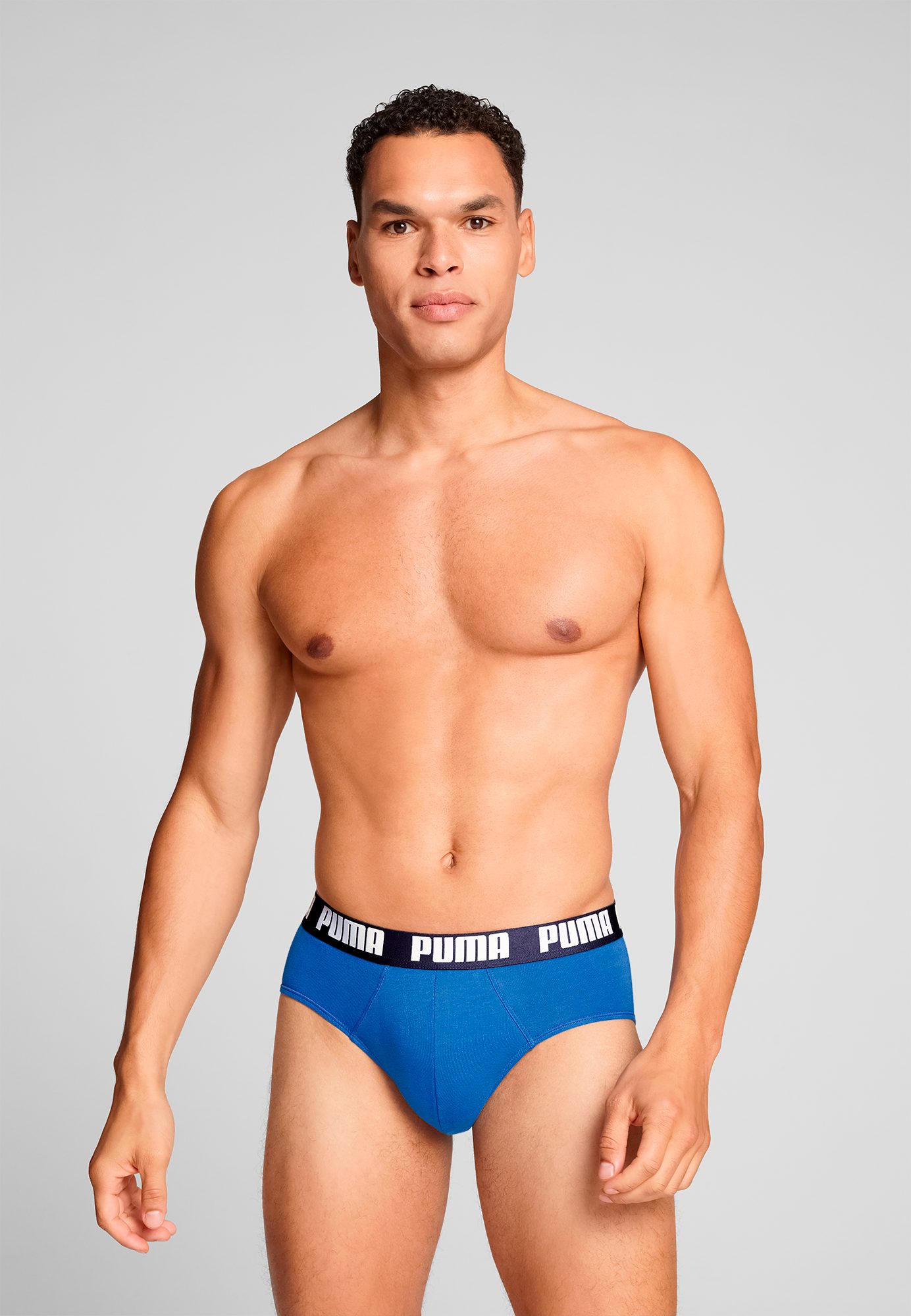 PUMA Slip PUMA MEN EVERYDAY BRIEFS (2er Pack) mit Logobund