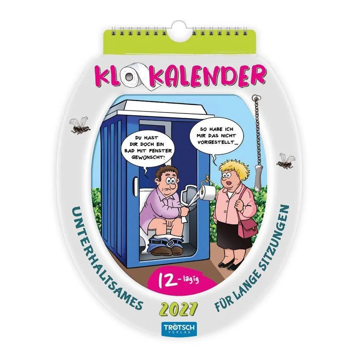 Trötsch Verlag Wandkalender TRÖTSCH - Formkalender Klokalender 2027 unterhaltsames für lange...