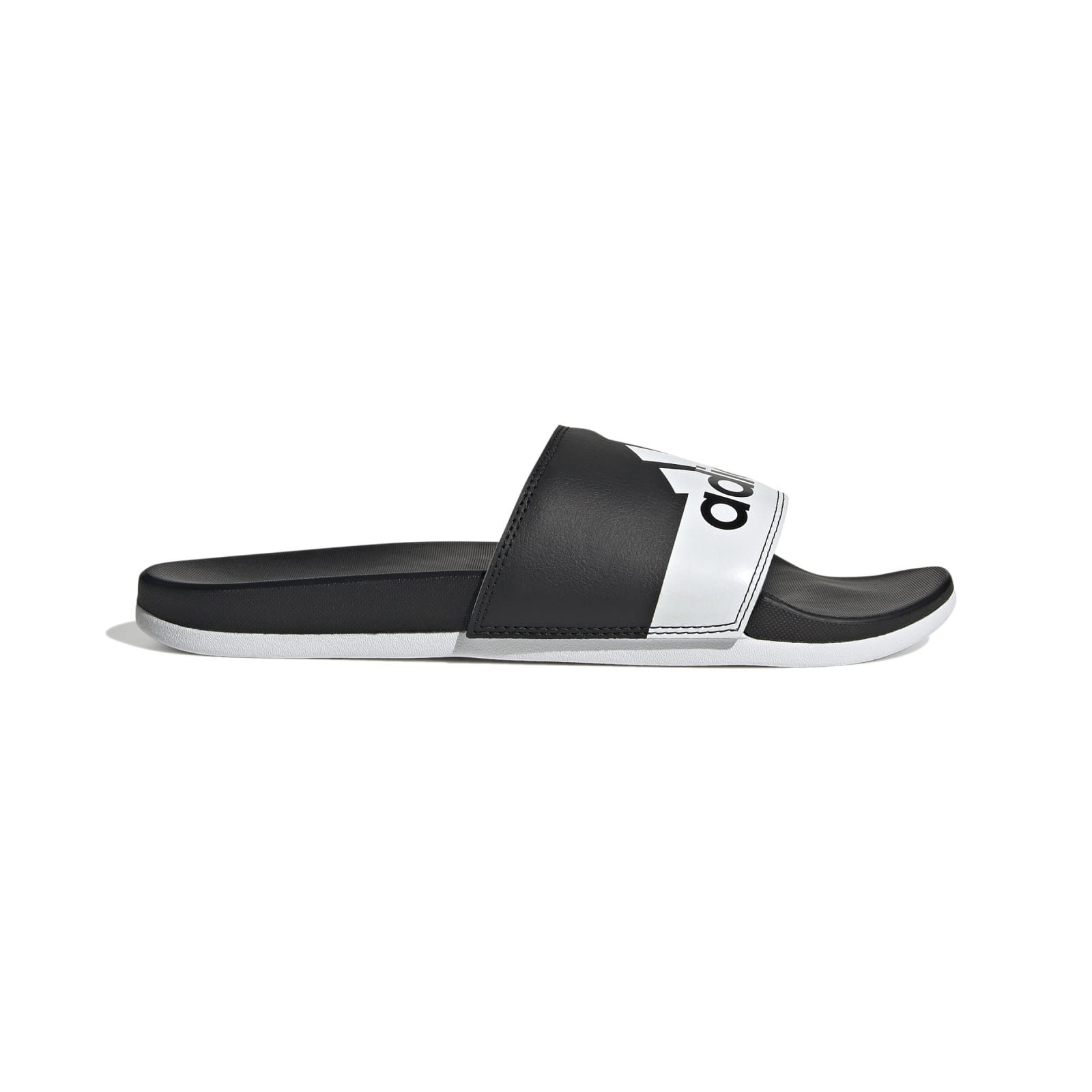 adidas Performance Adilette Comfort Logo #23 schwarz/weiss - 1 Paar Badeschuh